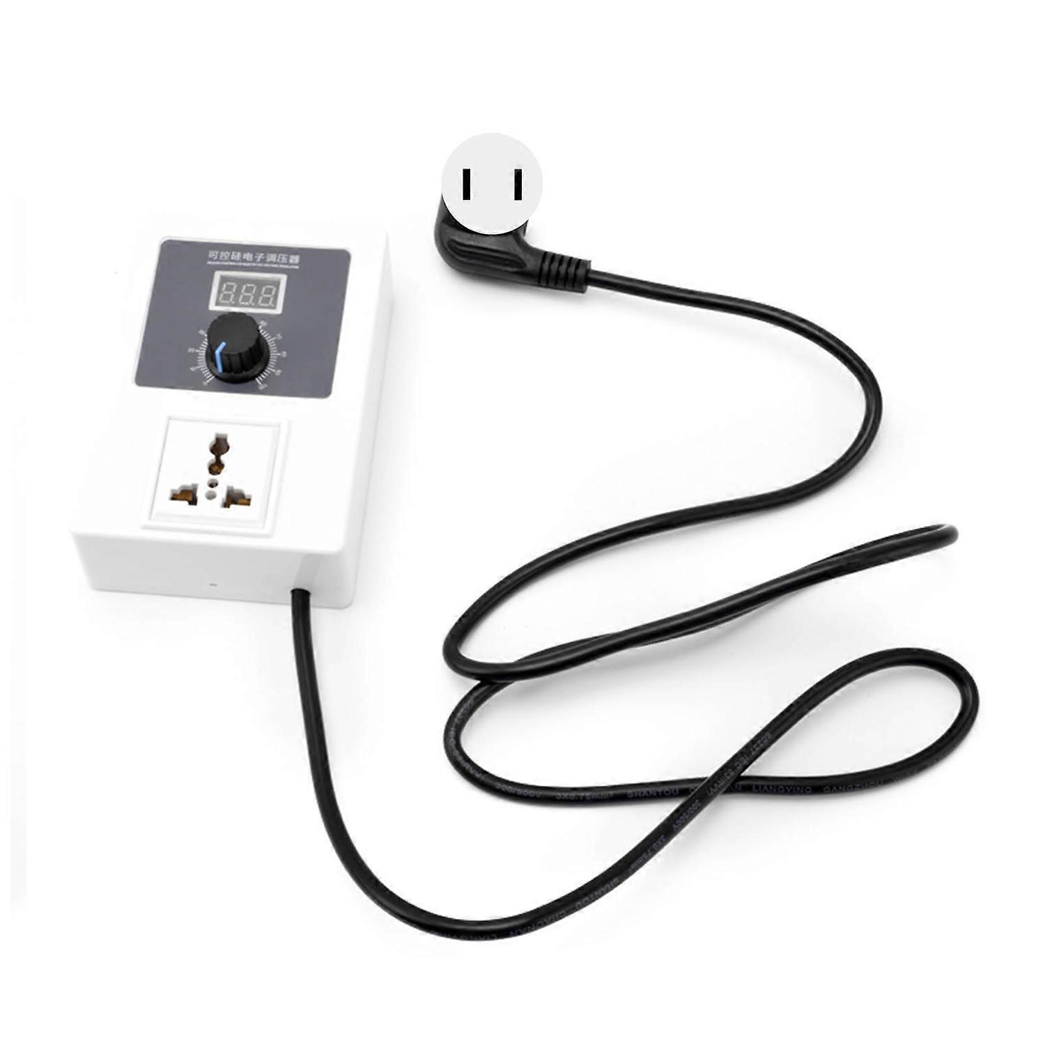 Spannungsregler Scr-controller-steuerschalter Ac 110–240 V 2000 W Für Geschwindigkeits- Und Temperaturregelung (us-stecker)