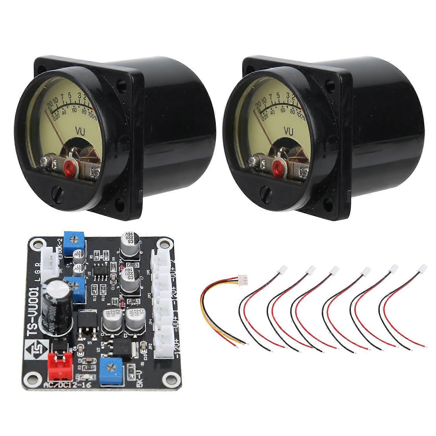 Ts-db35-q 2er-pack Vu-meter Mit Treiberplatine, Db-meter, Schallpegelmesser Für Zuhause Und Auto