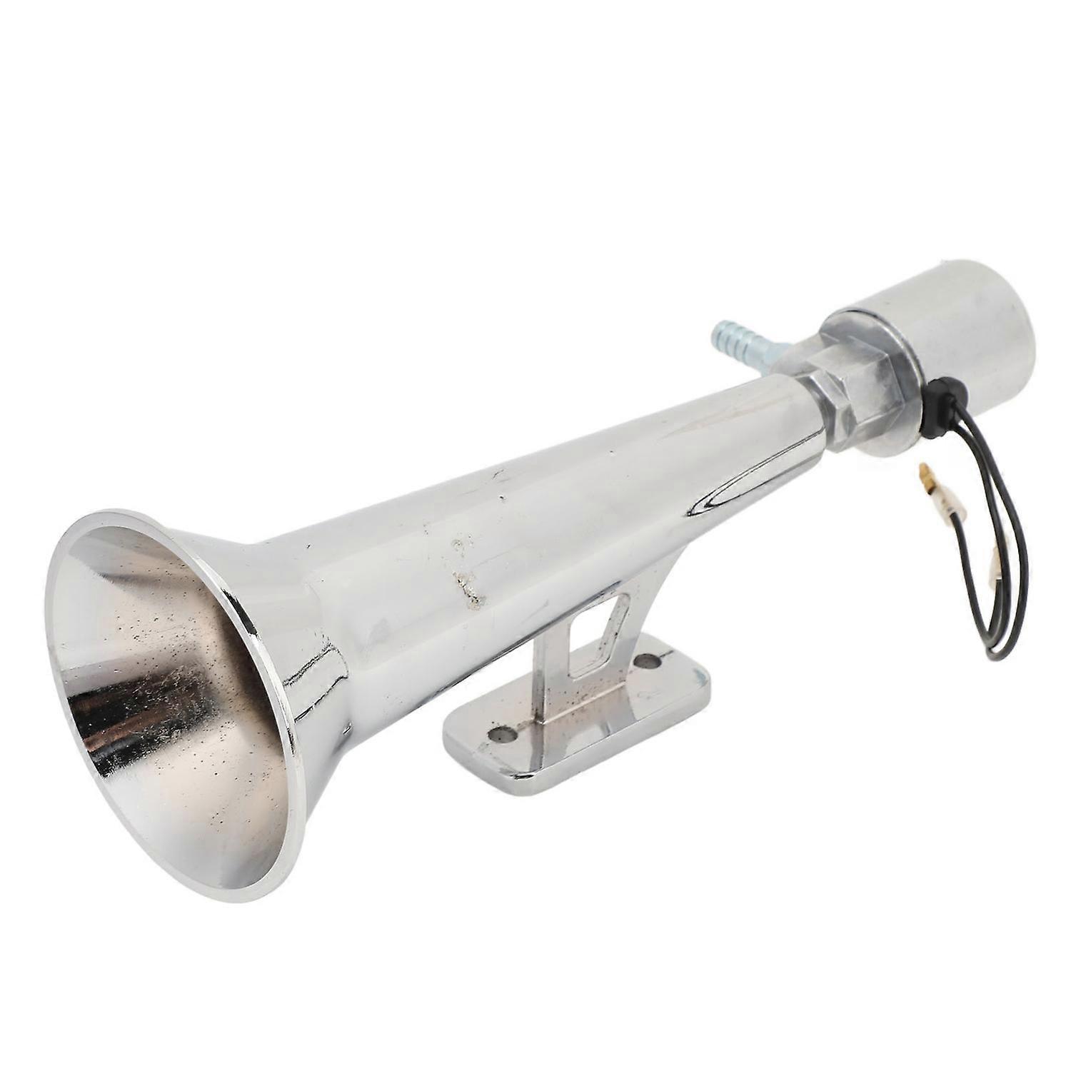 Universelle, Rostfreie 150-db-autohupe Aus Metall, Laut, Silberfarben, Für 12v/24v-fahrzeuge, Boote Und Yachten.