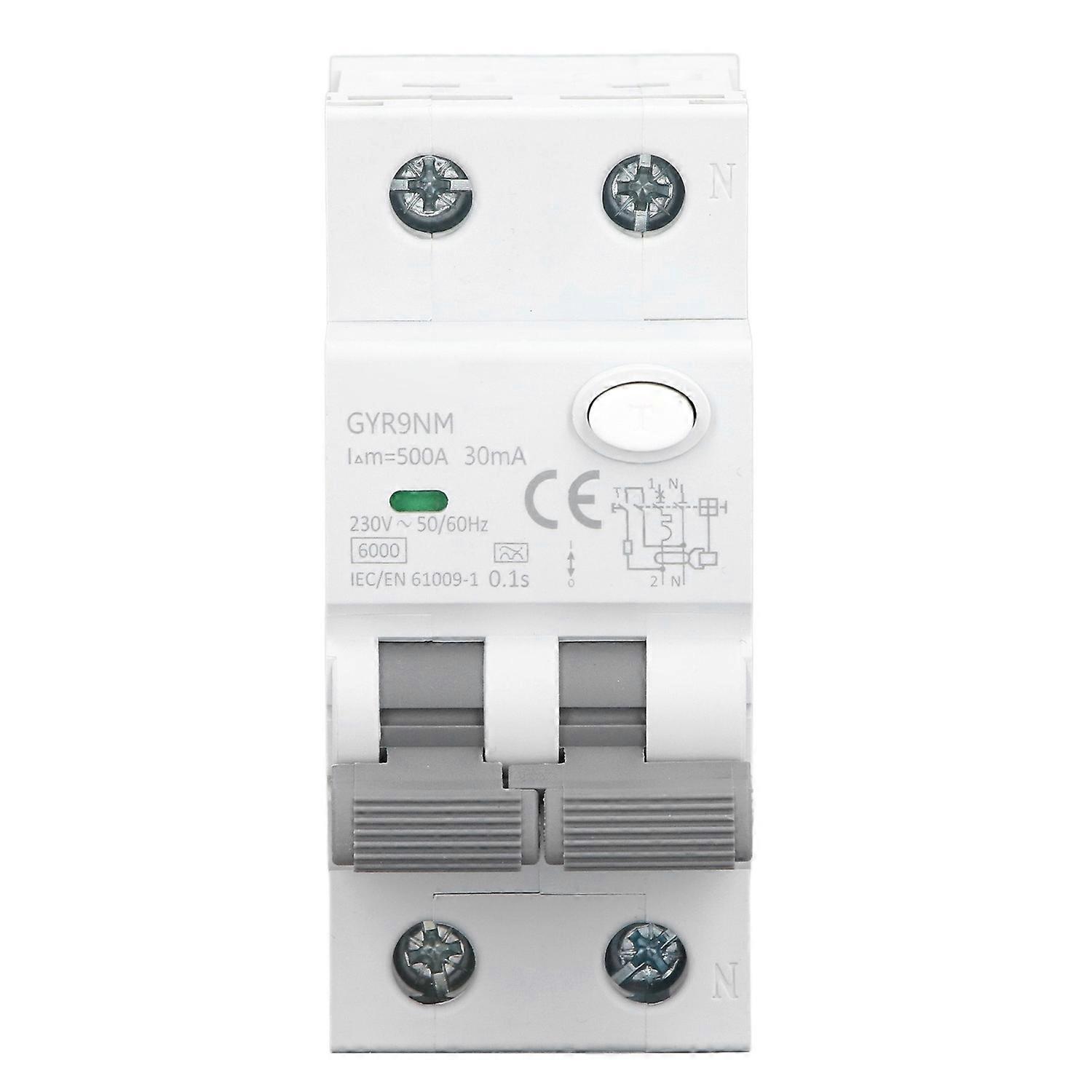 Fehlerstrom-schutzschalter 1p+n 40a 230v 30ma Mcb-schutzschalter Mit Überstromschutz