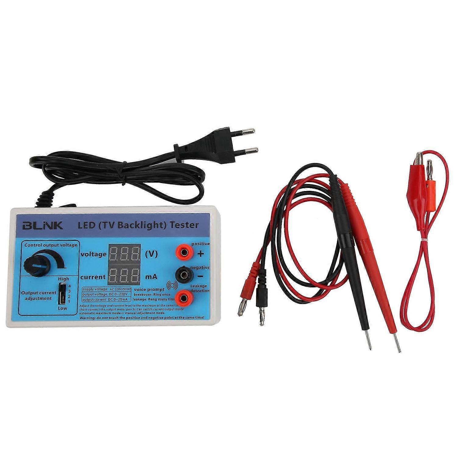Digitaler Led-lampenchip-tester, Strom- Und Spannungseinstellung, Wartungswerkzeug Für Lampenperlen, Eu100–240 V