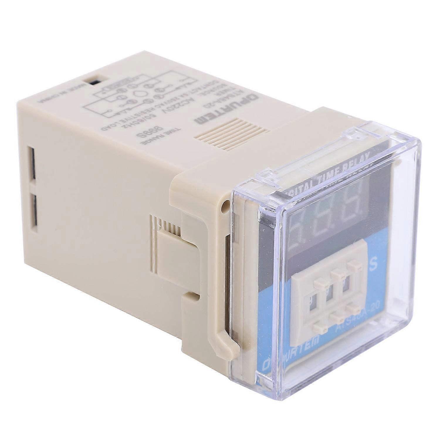 Ats48a-20-3d Led-digitalanzeige-zeitrelais, Einstellbare Zeitverzögerung, Steuerkomponenten, Ac 220 V