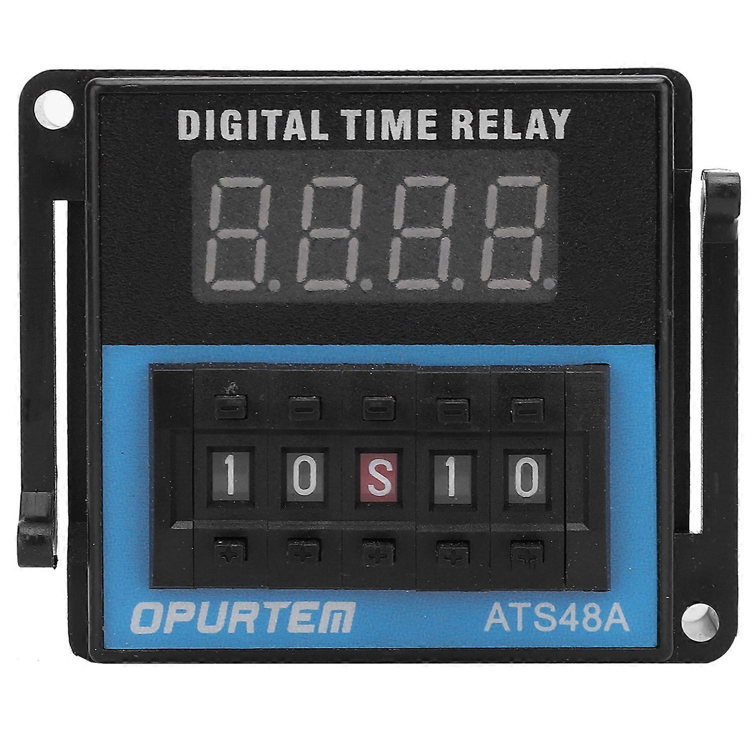 Ats48a‐2z Professionelles Zeitrelais, Einstellbare Zykluszeitverzögerung, Relais-steuerkomponente, 12 V Dc