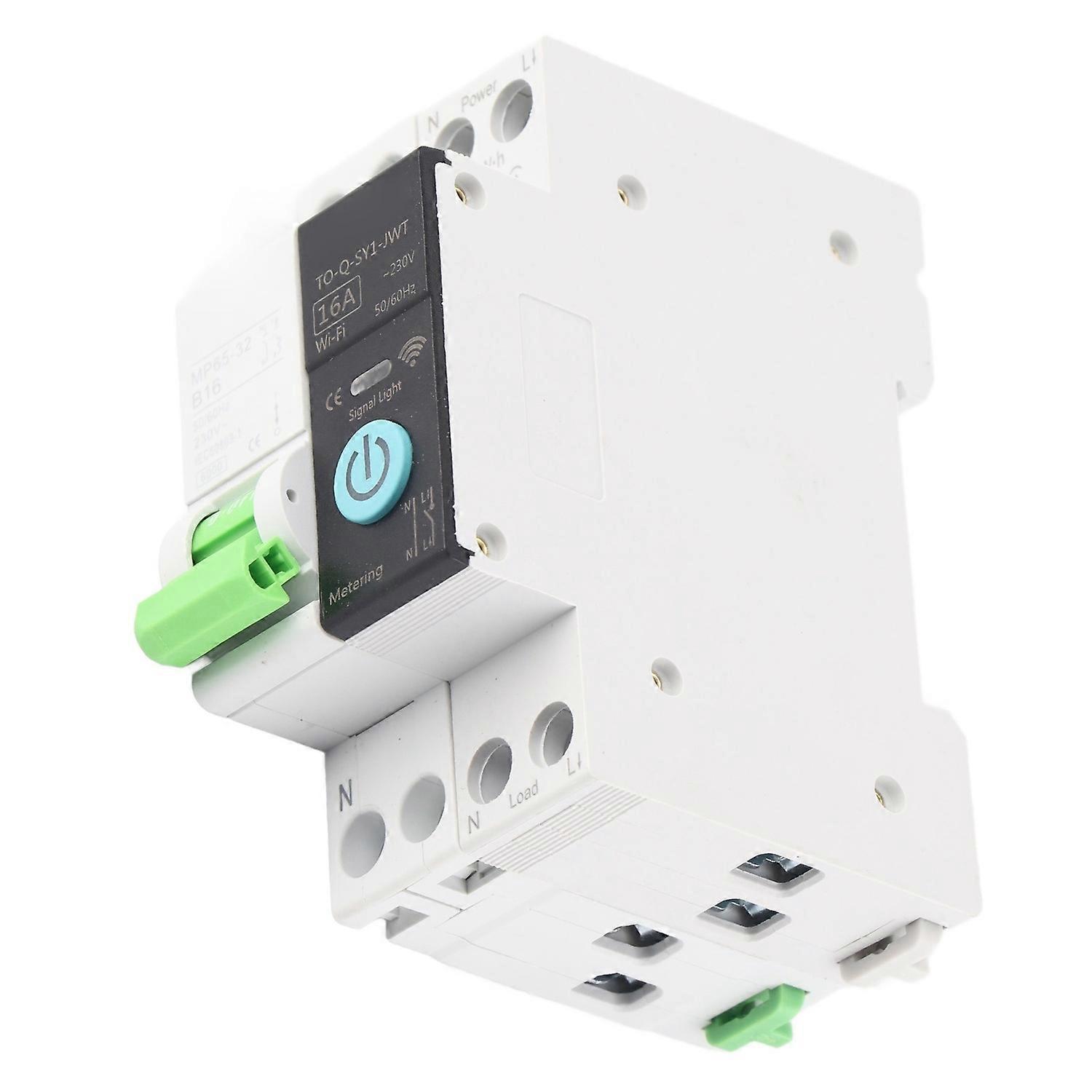 1p+n Intelligenter Wlan-leistungsschalter Mit Messfunktion, 6 Ka Abschaltvermögen, Fernsteuerbarer Leistungsschalter 1