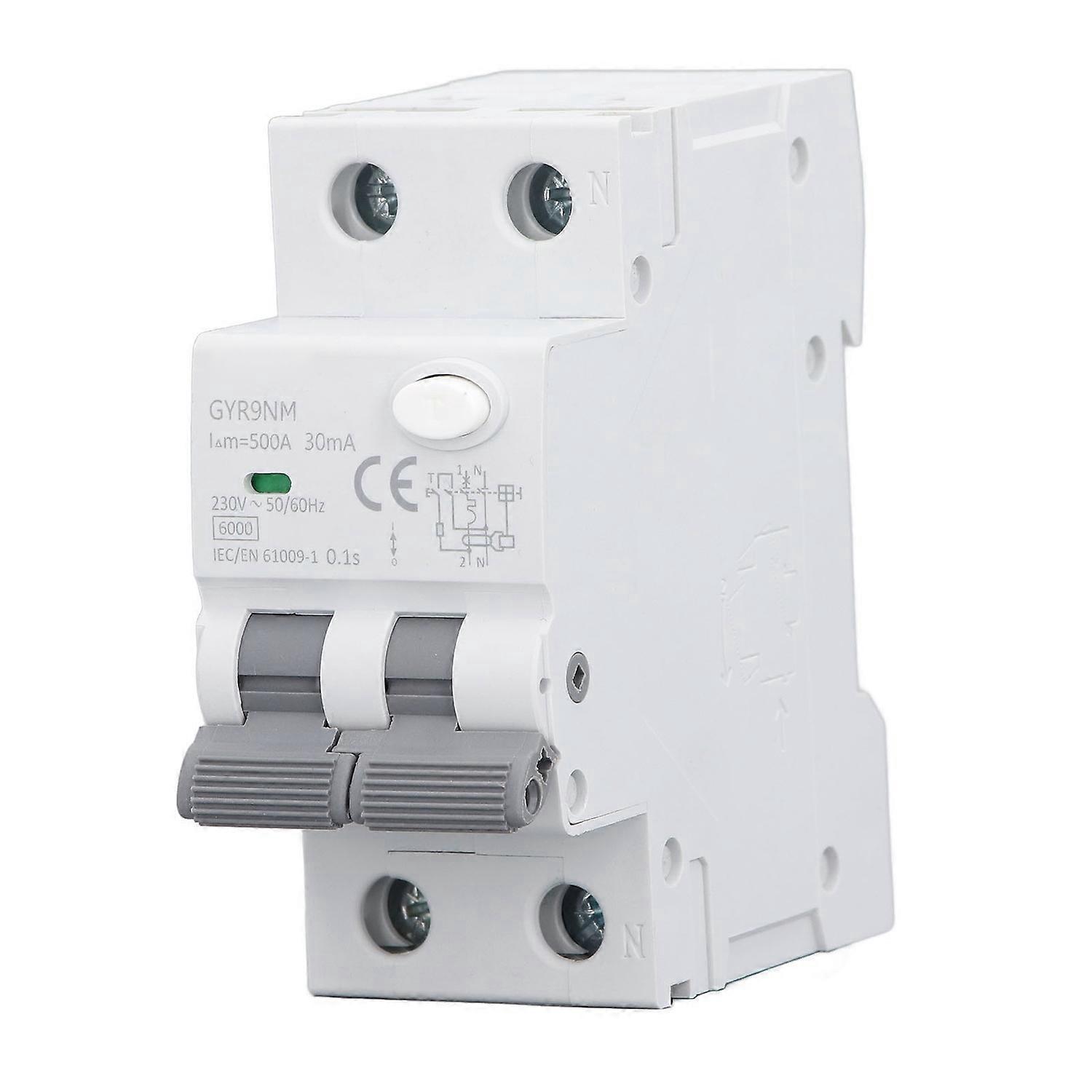 1p+n 20a 230v 30ma Fehlerstrom-schutzschalter Mit Schneller Ansprechzeit Und Mehrfachschutzschaltung
