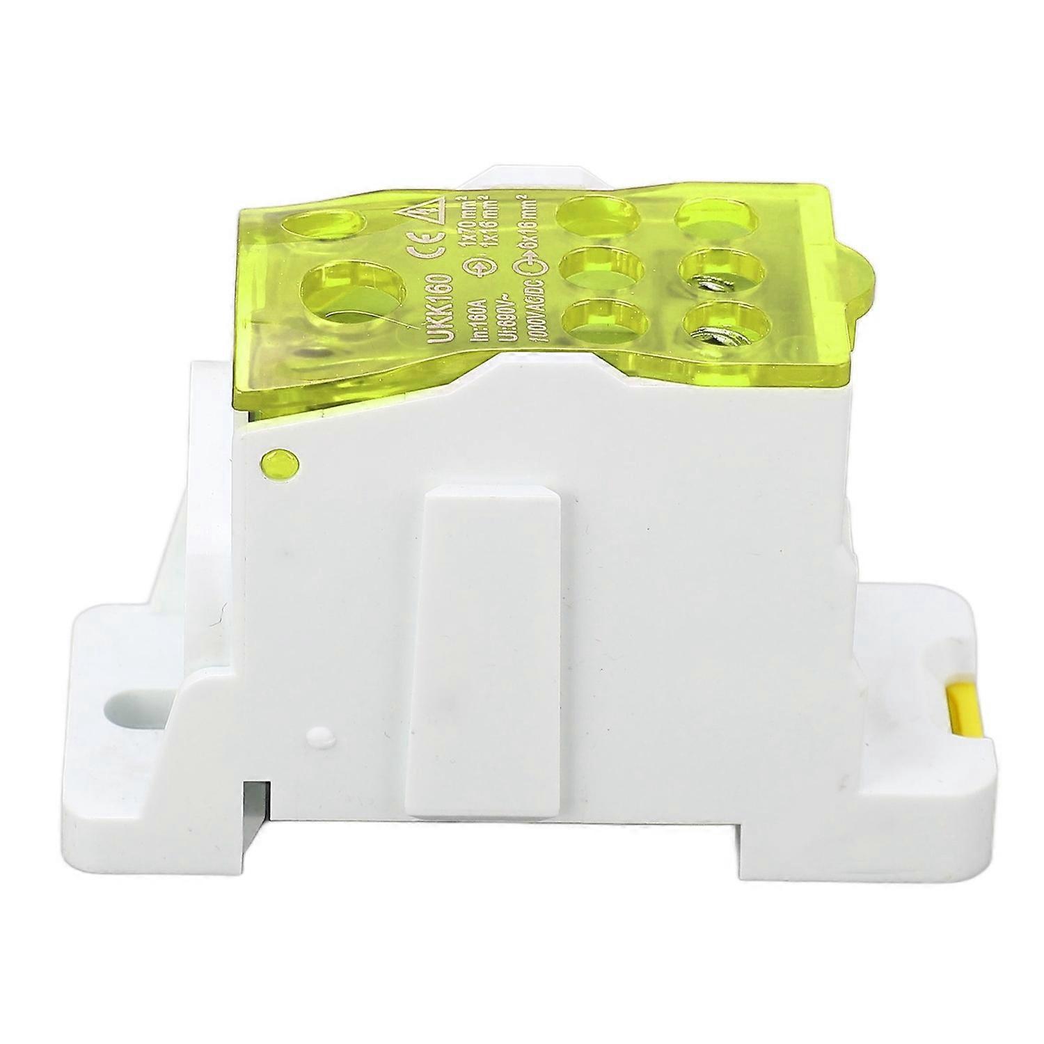 Klemmenverteilerkasten 690v 160a Din-schienen-klemmenblock Stromanschlusskasten Für Elektrizität Gelb