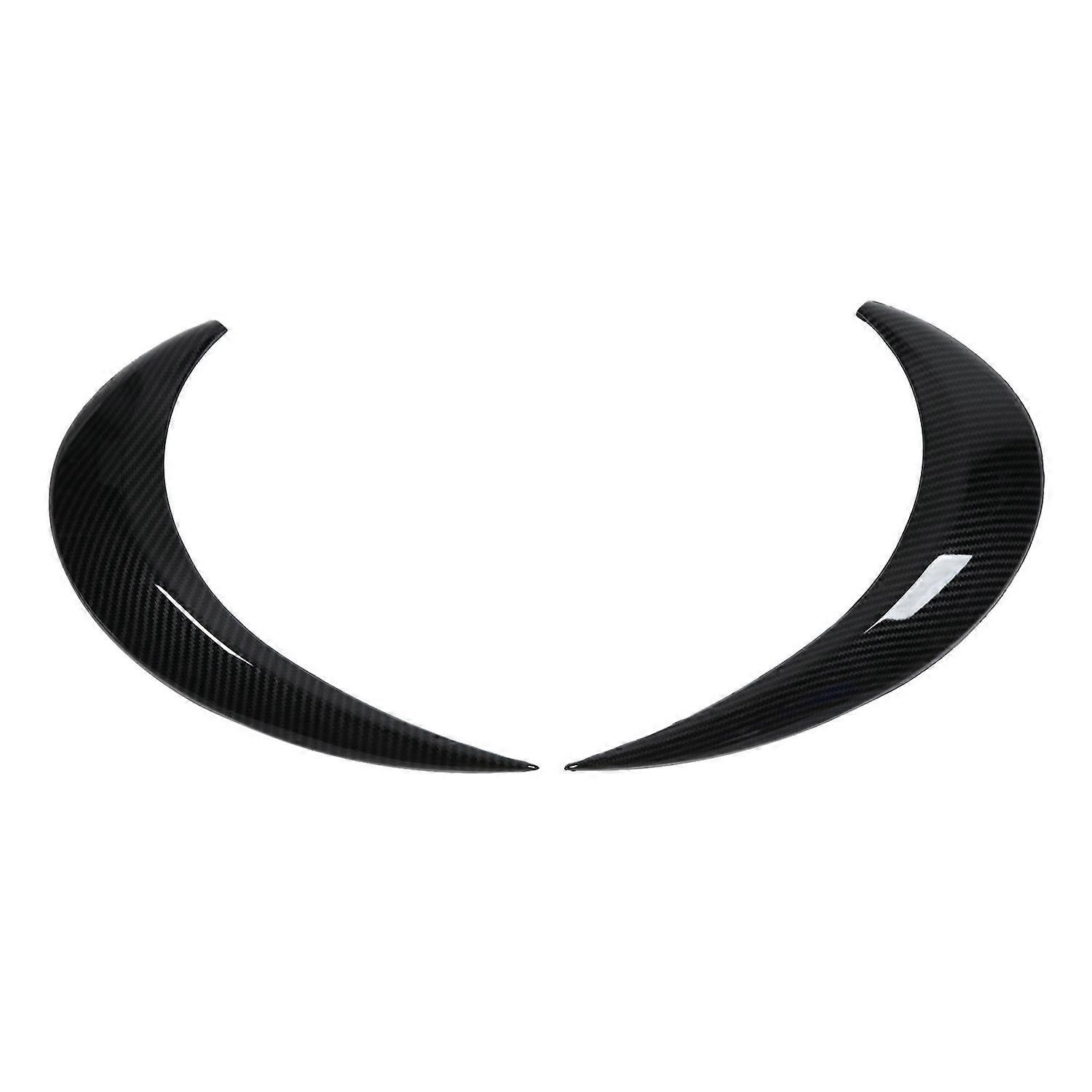 2 Stück Scheinwerferblenden Links/rechts, Carbonfaser-optik, Stilvolles, Stromlinienförmiges Design, Schutz Für Autos