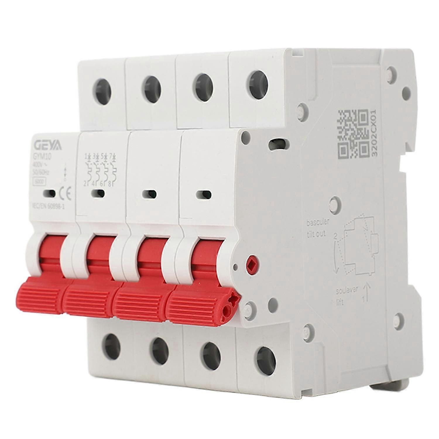 4-poliger Leitungsschutzschalter, Miniatur-leitungsschutzschalter, Kleiner Luftschalter Für Elektrische Geräte, 400 V, Gym1