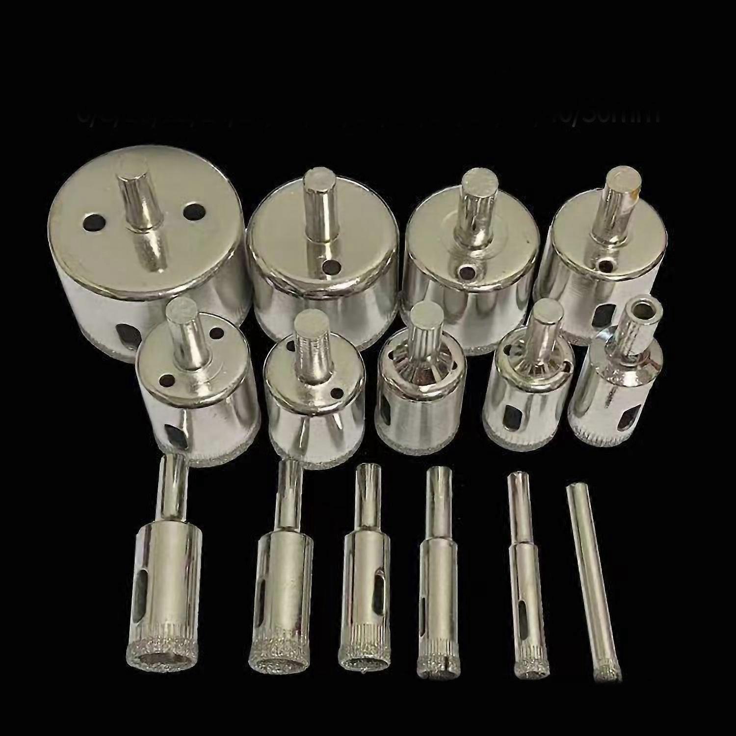 15-teiliges Diamant-lochsägen-set Für Die Galvanisierung, Universell Einsetzbar Für Glas, 6, 8, 10, 12 Zoll