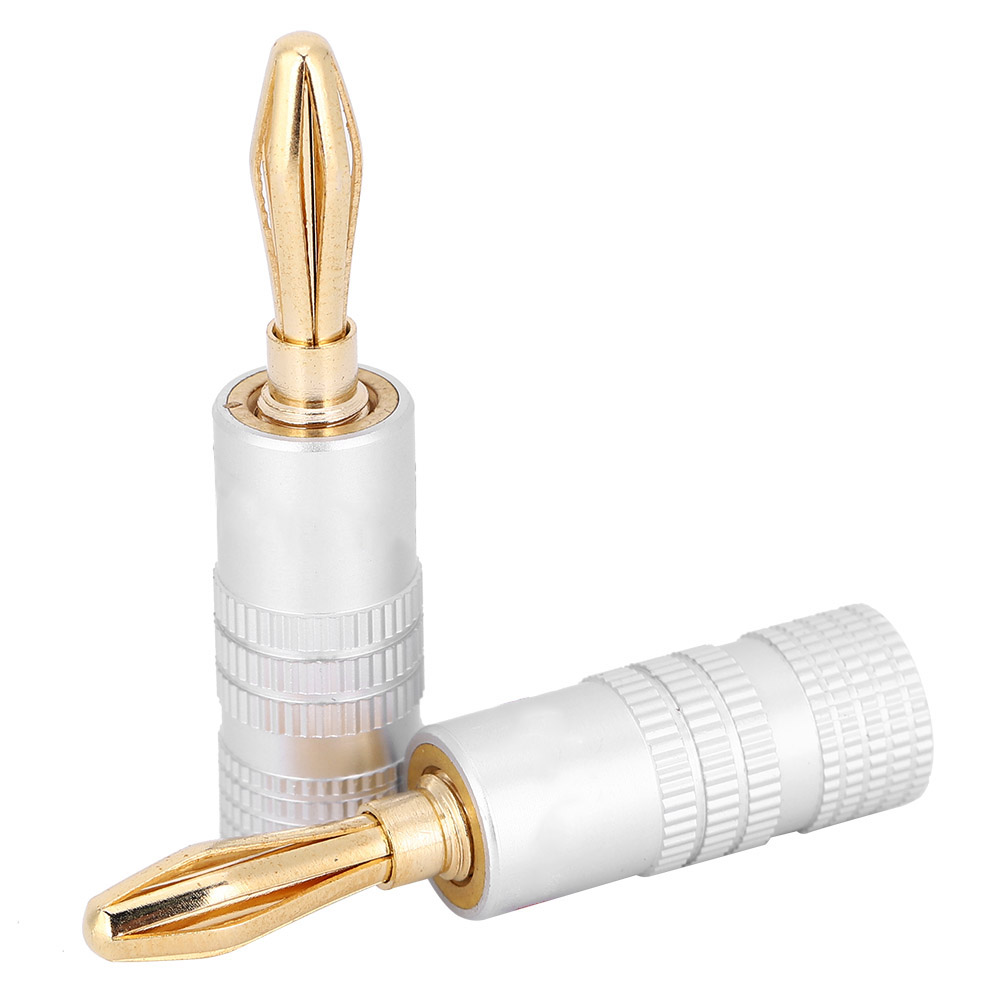 20 Stück Bananenstecker, Messing, Vergoldet, Feuchtigkeitsbeständig, 4 Mm, Für Nakamichi-lautsprecher