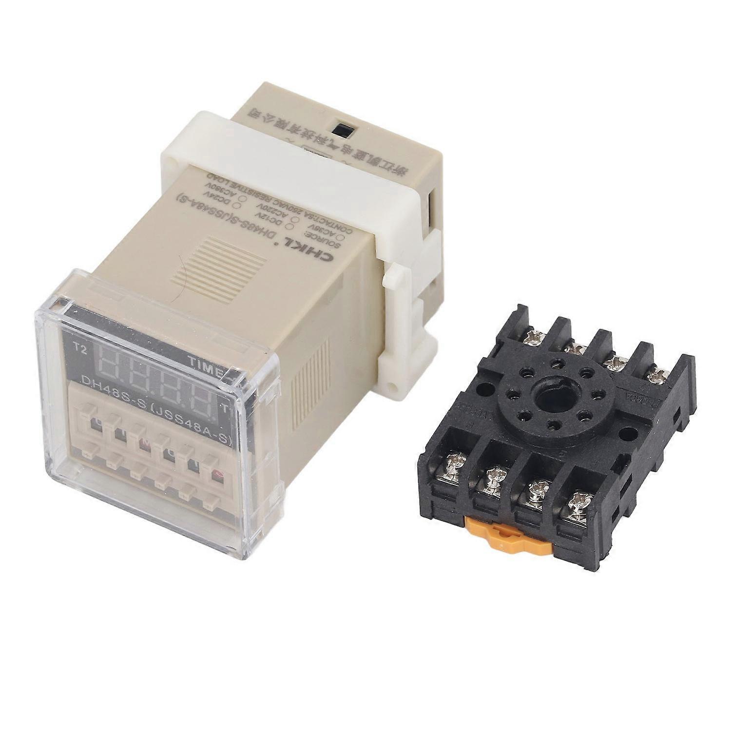 Zeitrelais 0,1 S Bis 99 H Einstellbarer Digitaler Zyklusverzögerungs-timer-schalter Für Elektrische Schaltschränke Von Straßenlaternen