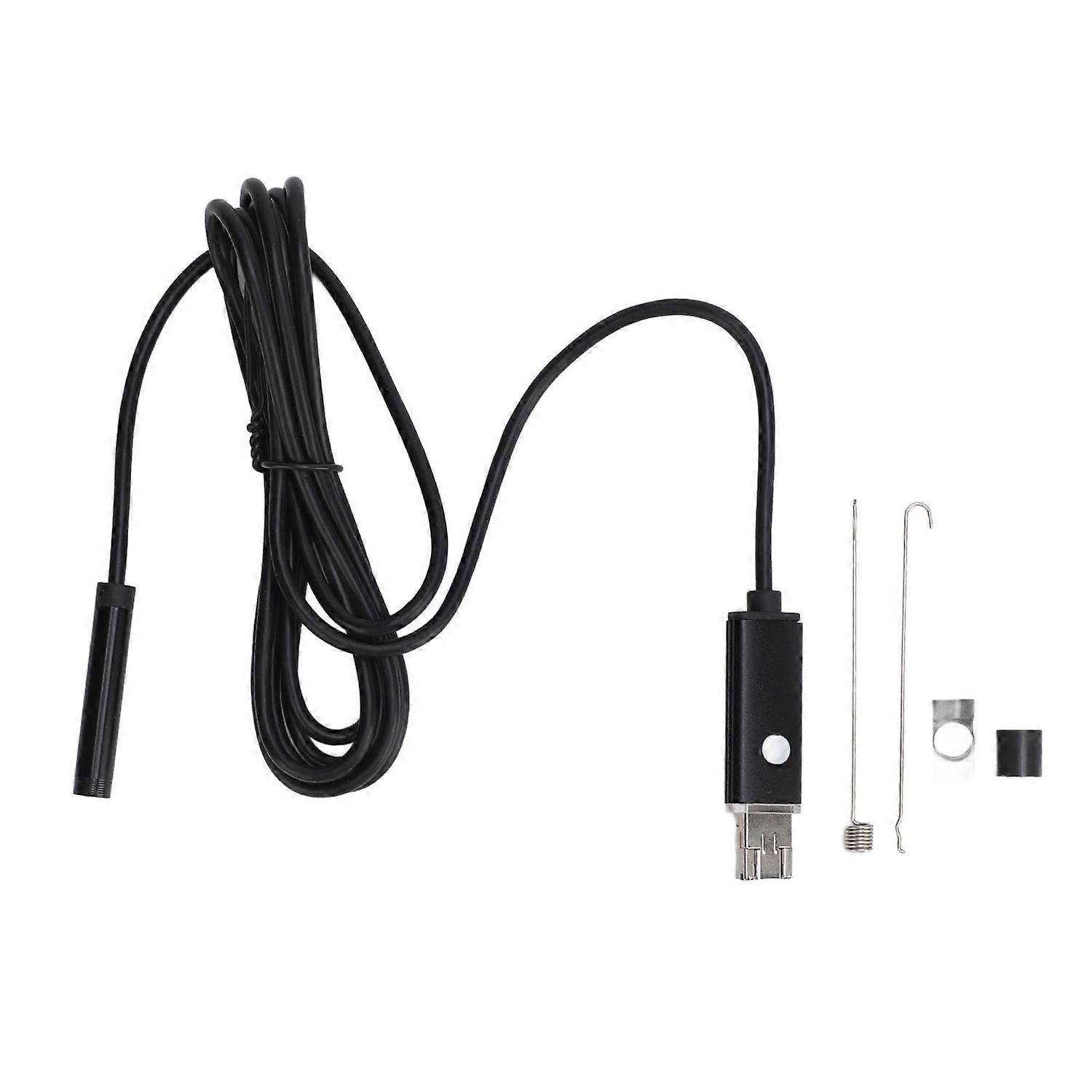 Usb-endoskop 2-in-1 Hd 8mm Objektiv Ip67 Wasserdicht Industrie-boreskop Für Android-smartphones Und Pcs, 2 M (6,5 Fuß)