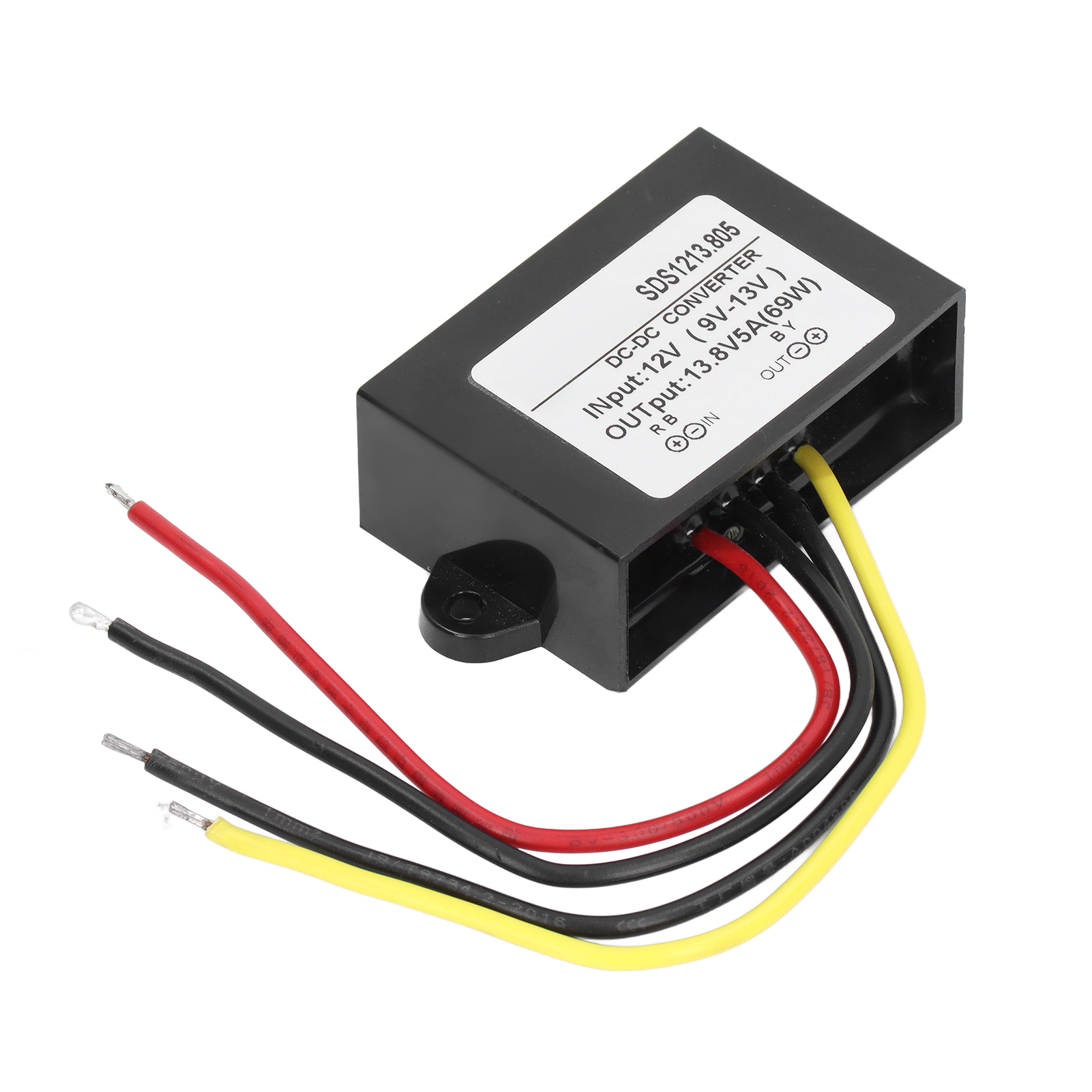 Spannungsaufwärtswandler Für Kfz Mit Kabel, Schutzart Ip68, 12 V Dc Auf 13,8 V, 5 A
