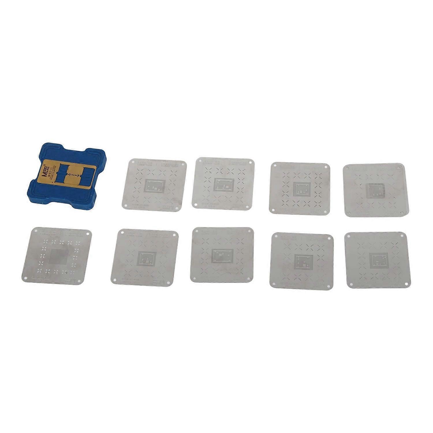 Starkes Magnetisches Pflanzwerkzeug Aus Zinn, Edelstahl-reballing-netz-set Für Die Handy-reparatur Für Iphones