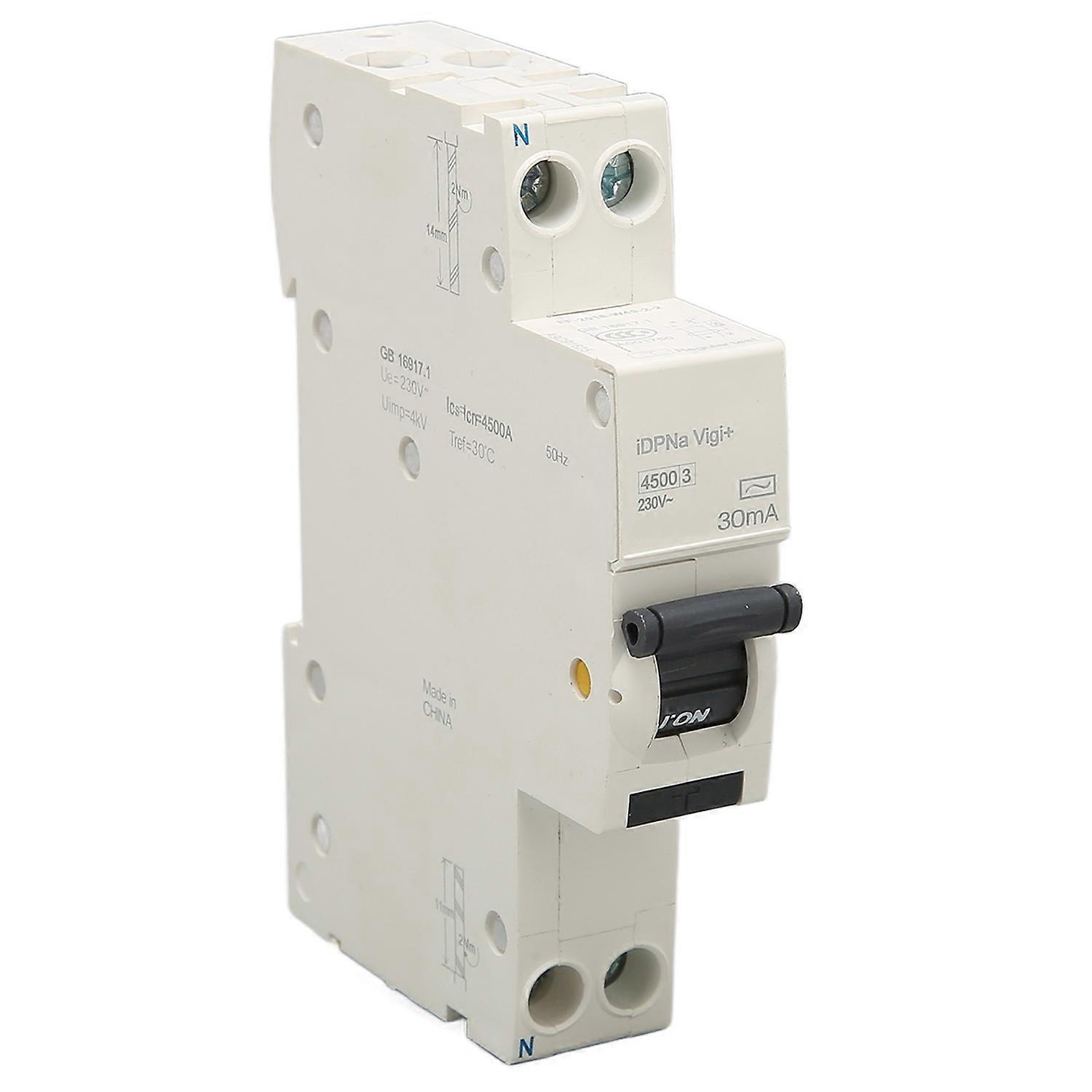 Leitungsschutzschalter Mit Integriertem Leckstromschutz, Isolationsschutzschalter, 18 Mm, 230 V