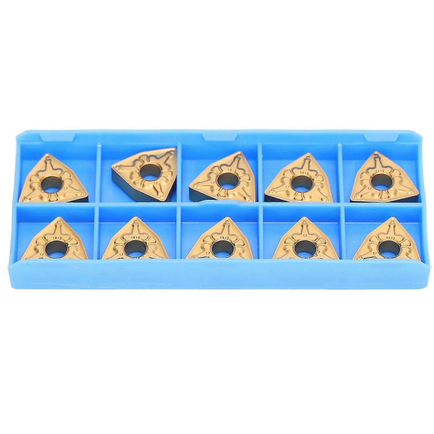 10 Stück Cnc-dreheinsätze, Indexierbare Vollhartmetall-schneidplatten Wnmg080408‑tm Lf9018