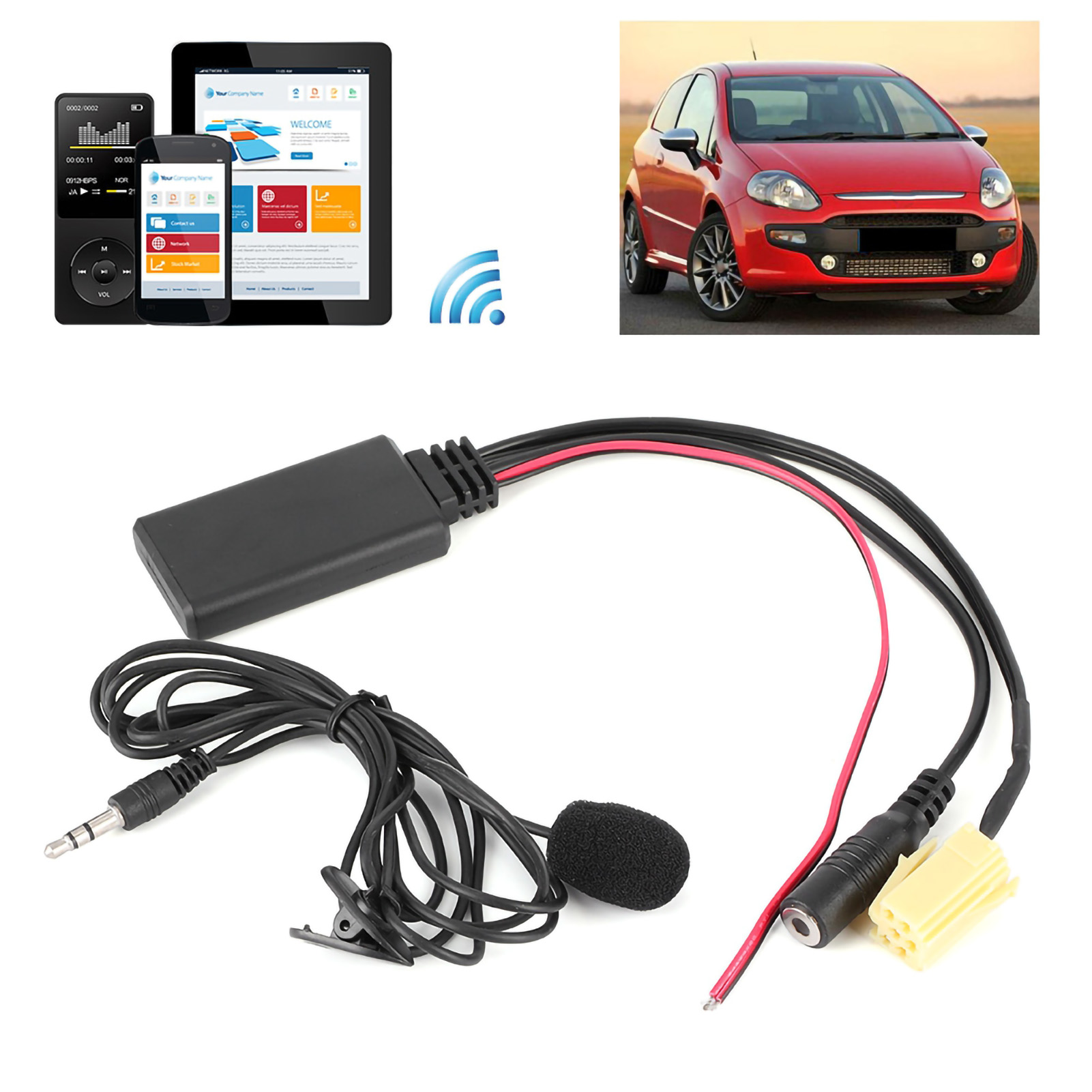 59,1 Zoll Bluetooth-radio-audiokabel Freisprecheinrichtung Auto-aux-adapter Mit Mikrofon Passend Für Alfa Romeo 159