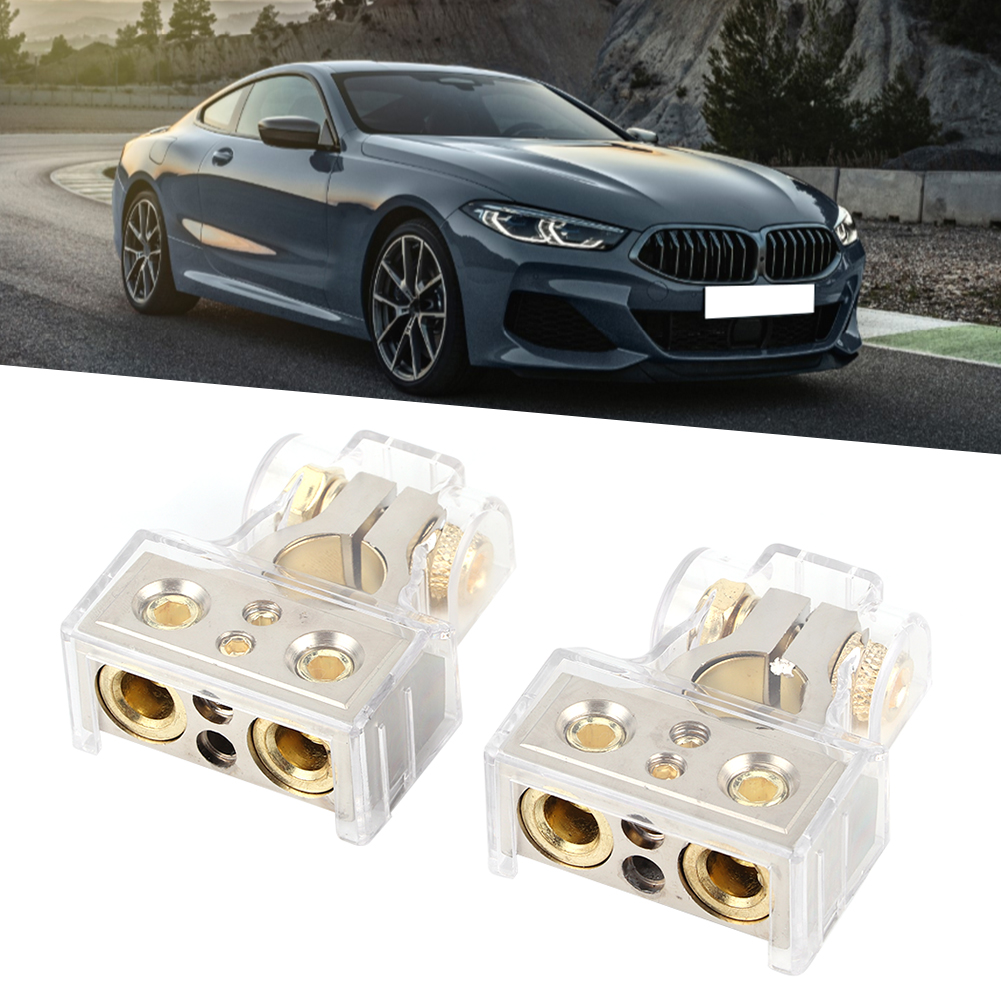 Paar Batterieklemmen Mit 4 Löchern Und Schutzkappe, Kfz-zubehör