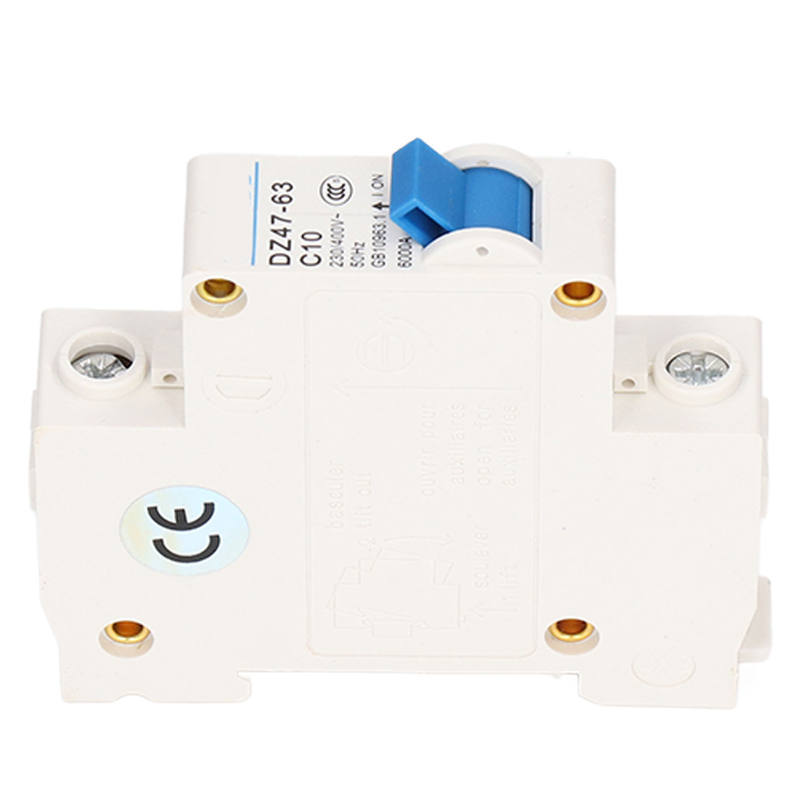 Leitungsschutzschalter (1-polig) Fehlerstrom-trennschalter Für Din-schienenmontage, 230 V/400 V, 10 A, Dz47‑63 C10