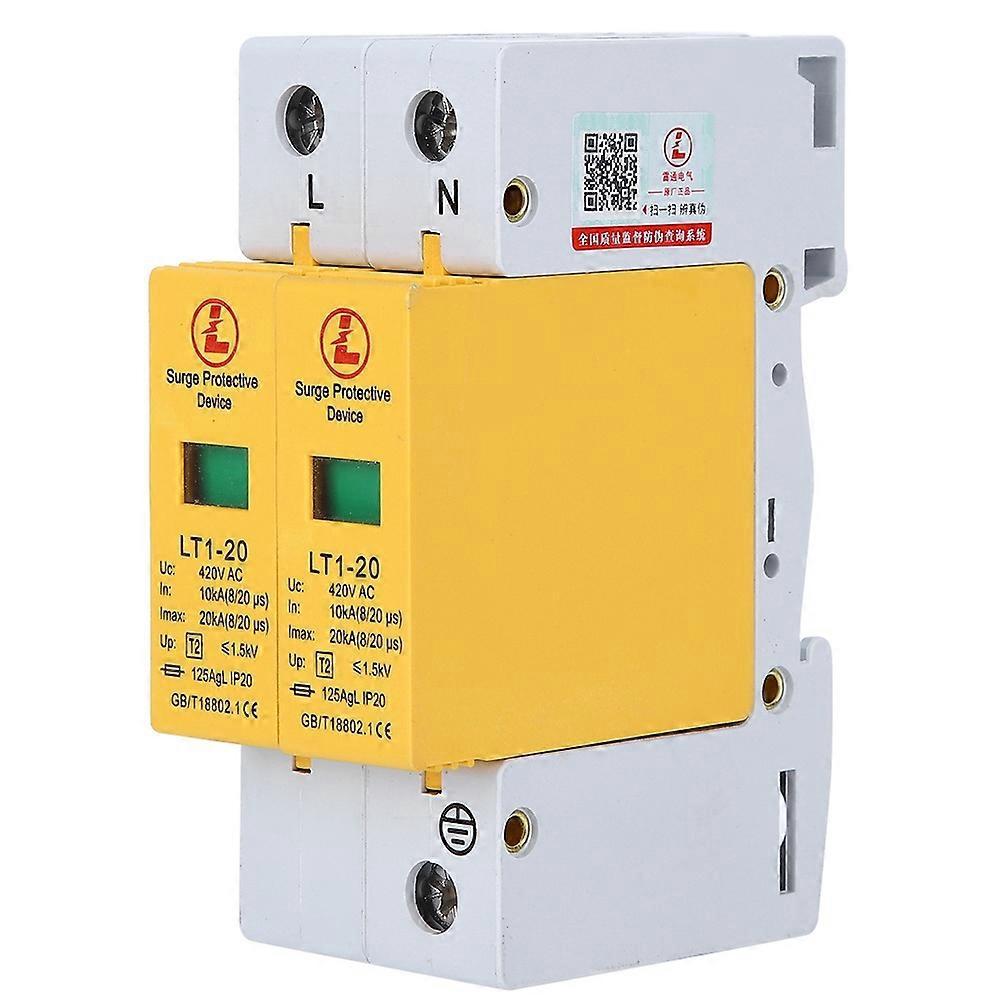 Überspannungsschutzgerät Gelbes Modul 2p Lt120 20 Ka Antithunder Modulare Geräte