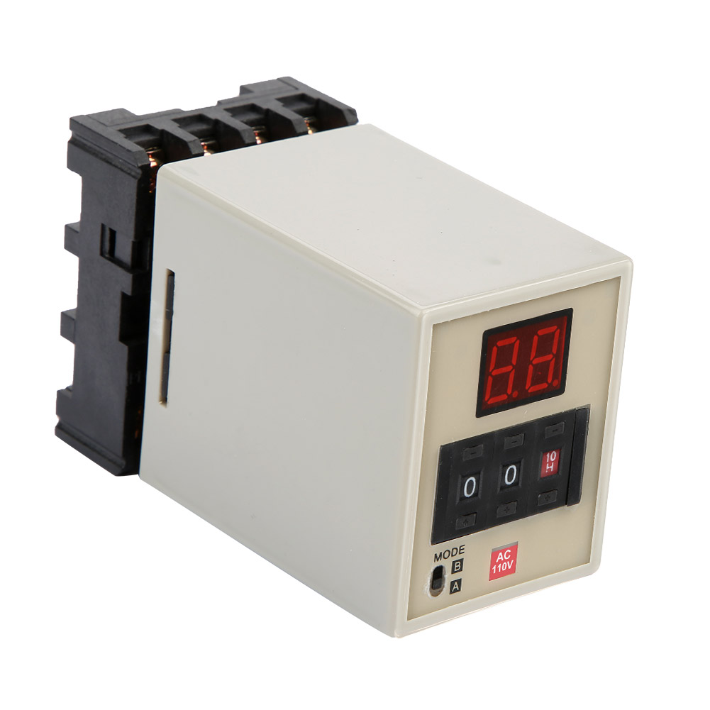 Ah3-dm Dual-mode-verzögerungs-timer-relais 0,01s-99h Led-anzeige (ac 110v)