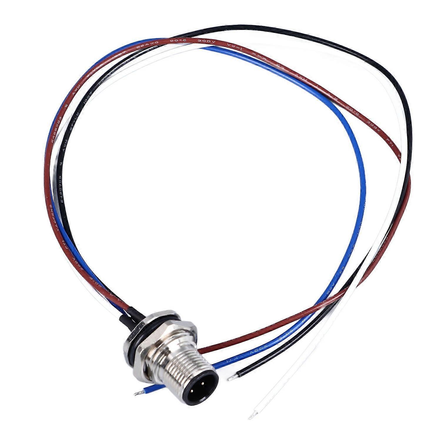 M12-buchse, Gerader 4-poliger Stecker Mit Integrierter Klebefüllung, M16-schraubgewinde, Pg9-stromanschluss