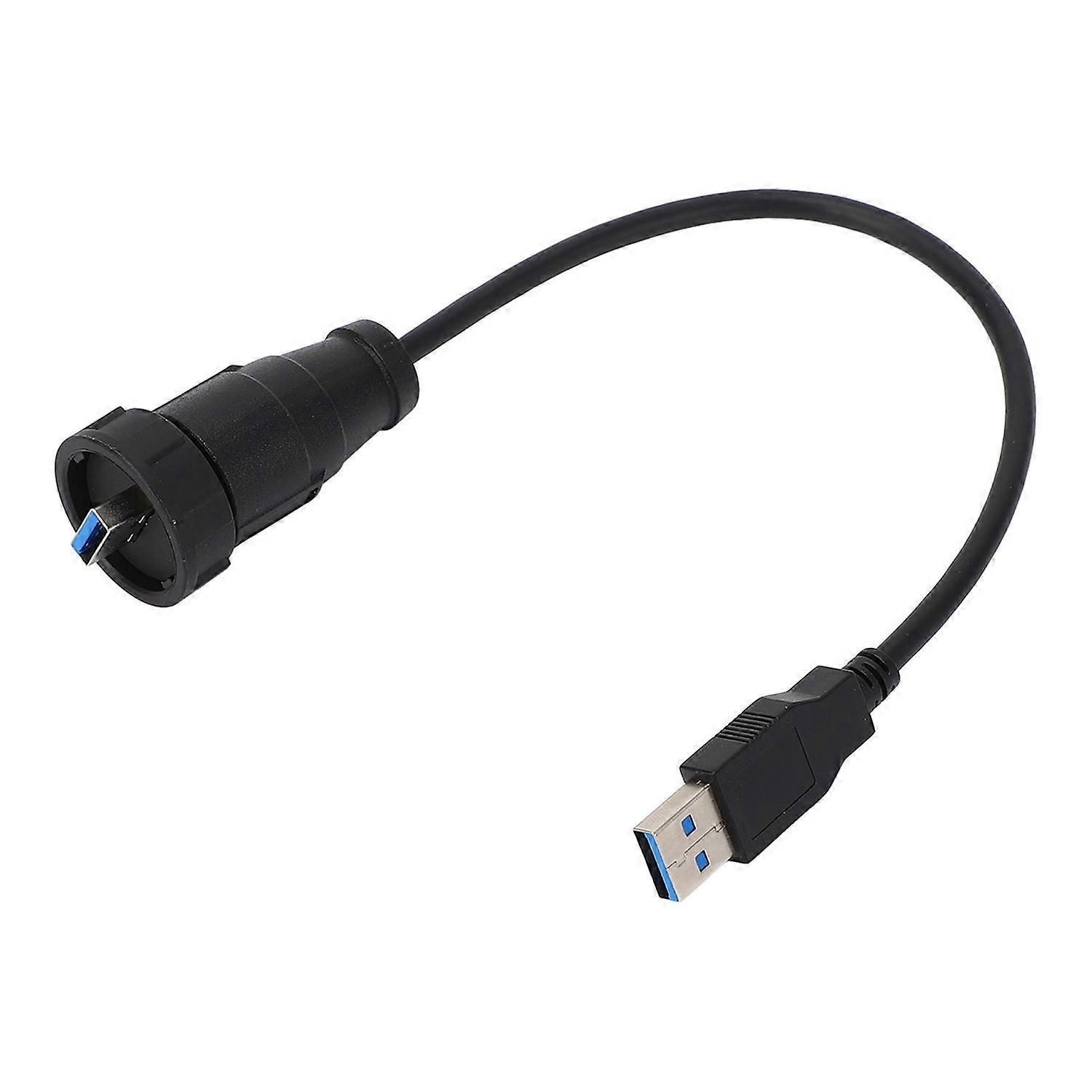 Wasserdichter Usb 3.0-anschluss, 0,3 Meter Lang, Schnappverschluss, Gerader Stecker, Usb-stecker Für Einbau In Schalttafeln