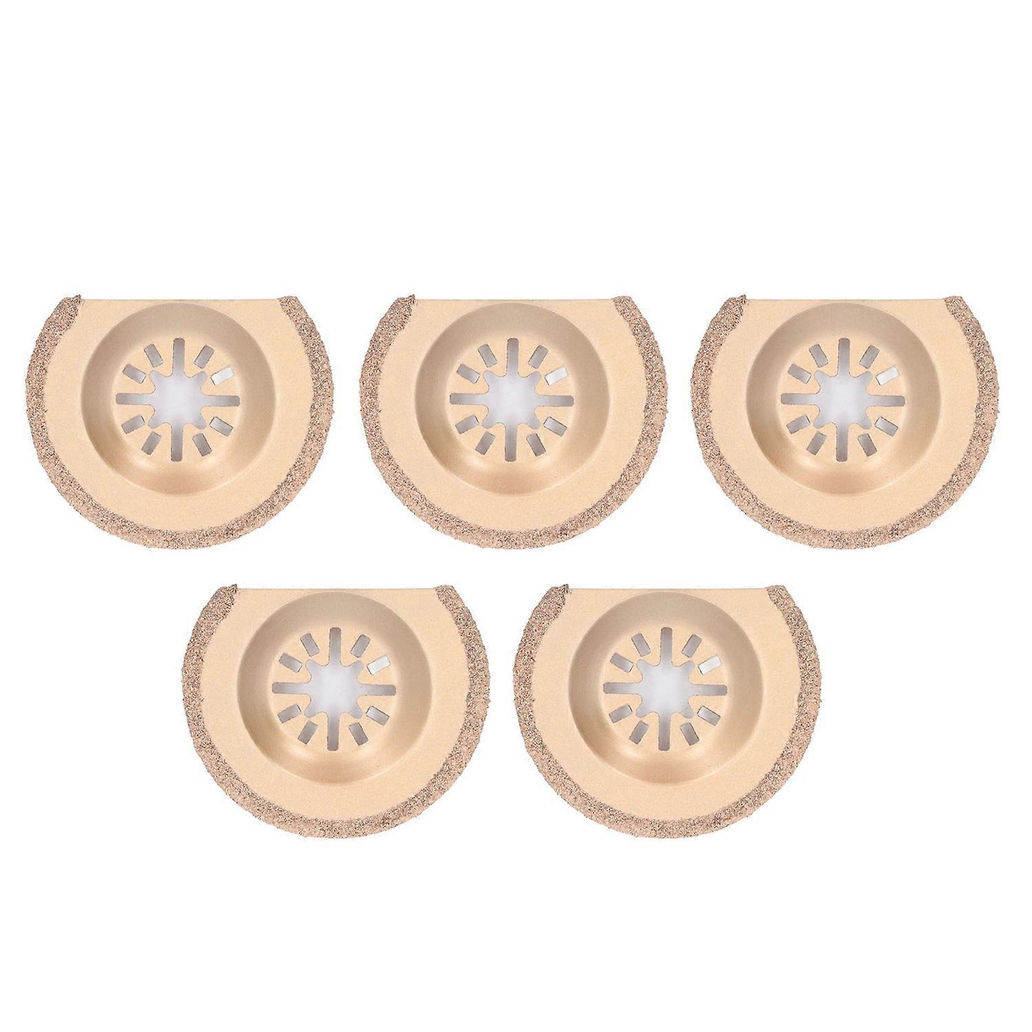 5 Stück Oszillierende Sägeblätter, Halbkreis, 64 Mm, Multitool-blatt, Hartmetall Für Holz Und Kunststoff