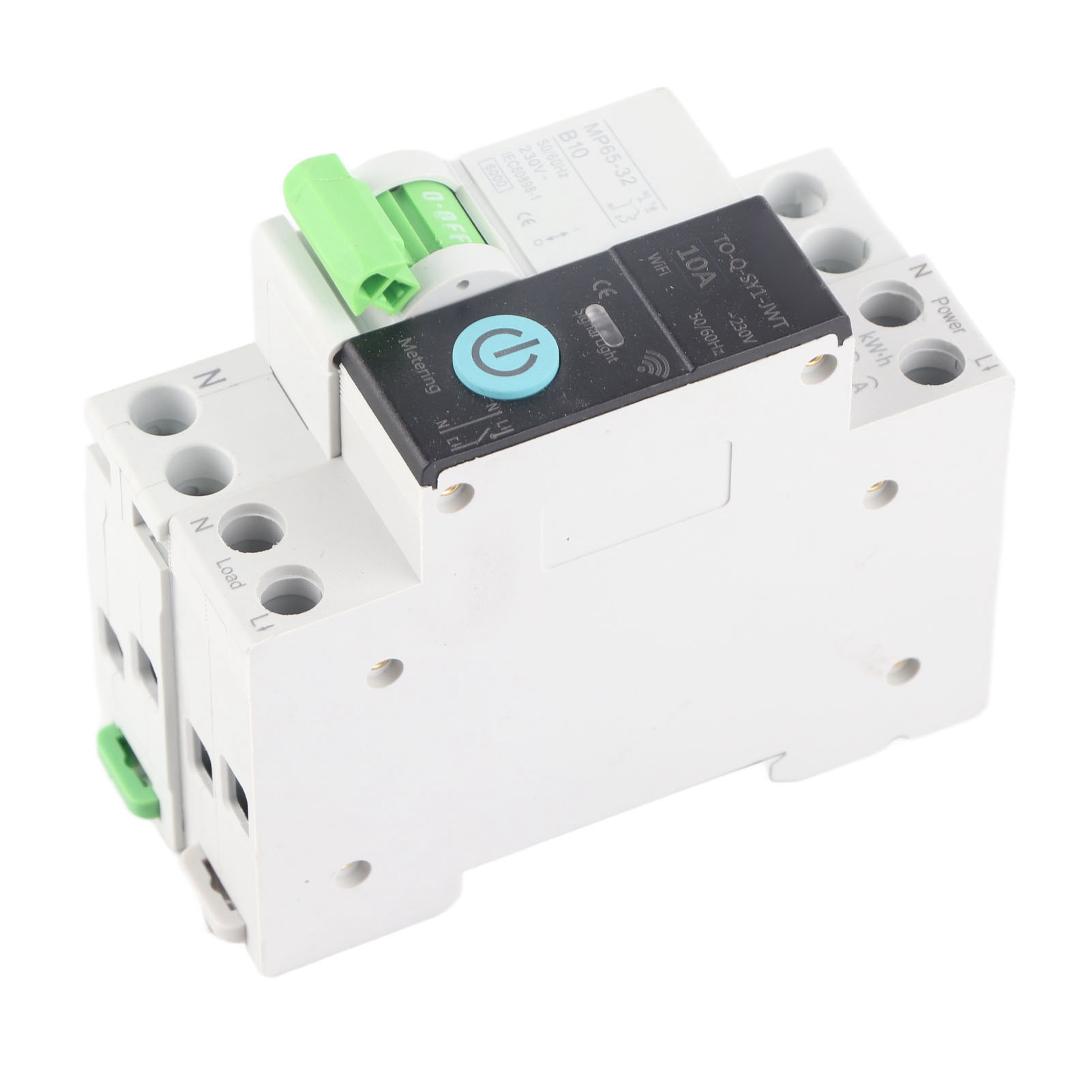 Wlan-leistungsschalter 1p+n 10a Ac 230v 6ka Abschaltvermögen Zeitrelais Fernbedienung Mcb