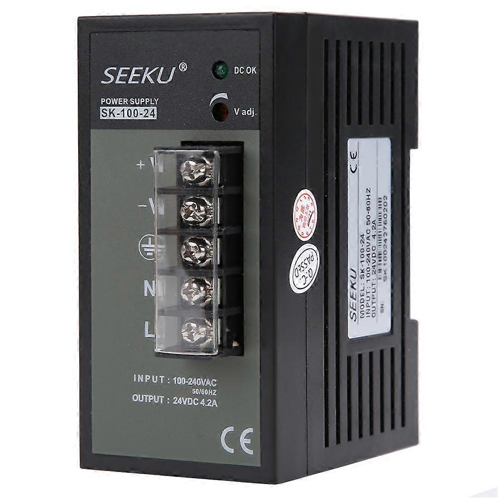 Schienenschaltnetzteil Din Industriequalität, Einstellbarer Schalter Sk‑100‑24 100‑240vac