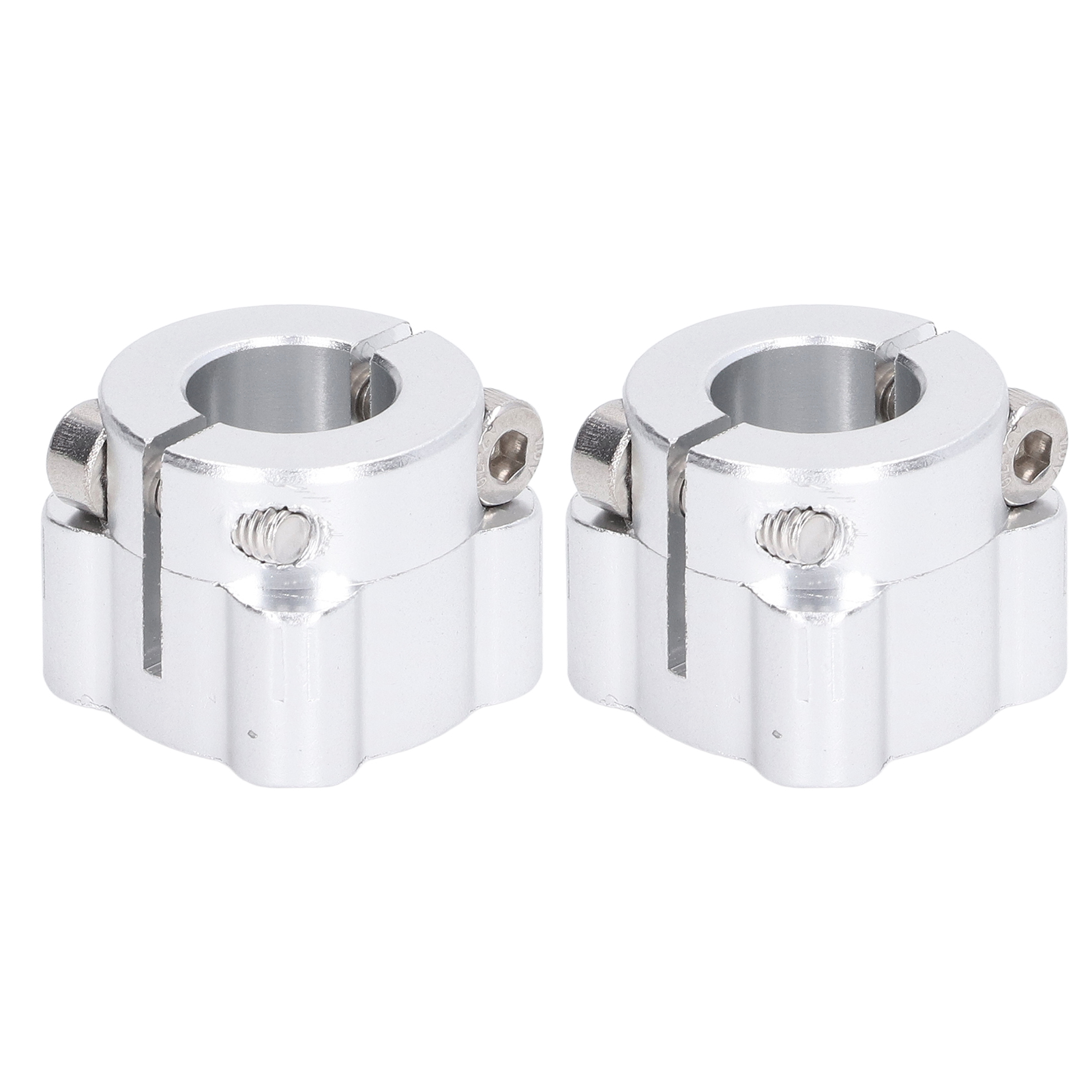 2-teiliges Klemmring-set, Doppelt Geteilt, 1/2 Zoll Rundloch, Aluminiumlegierung, Für Wellenklemmung