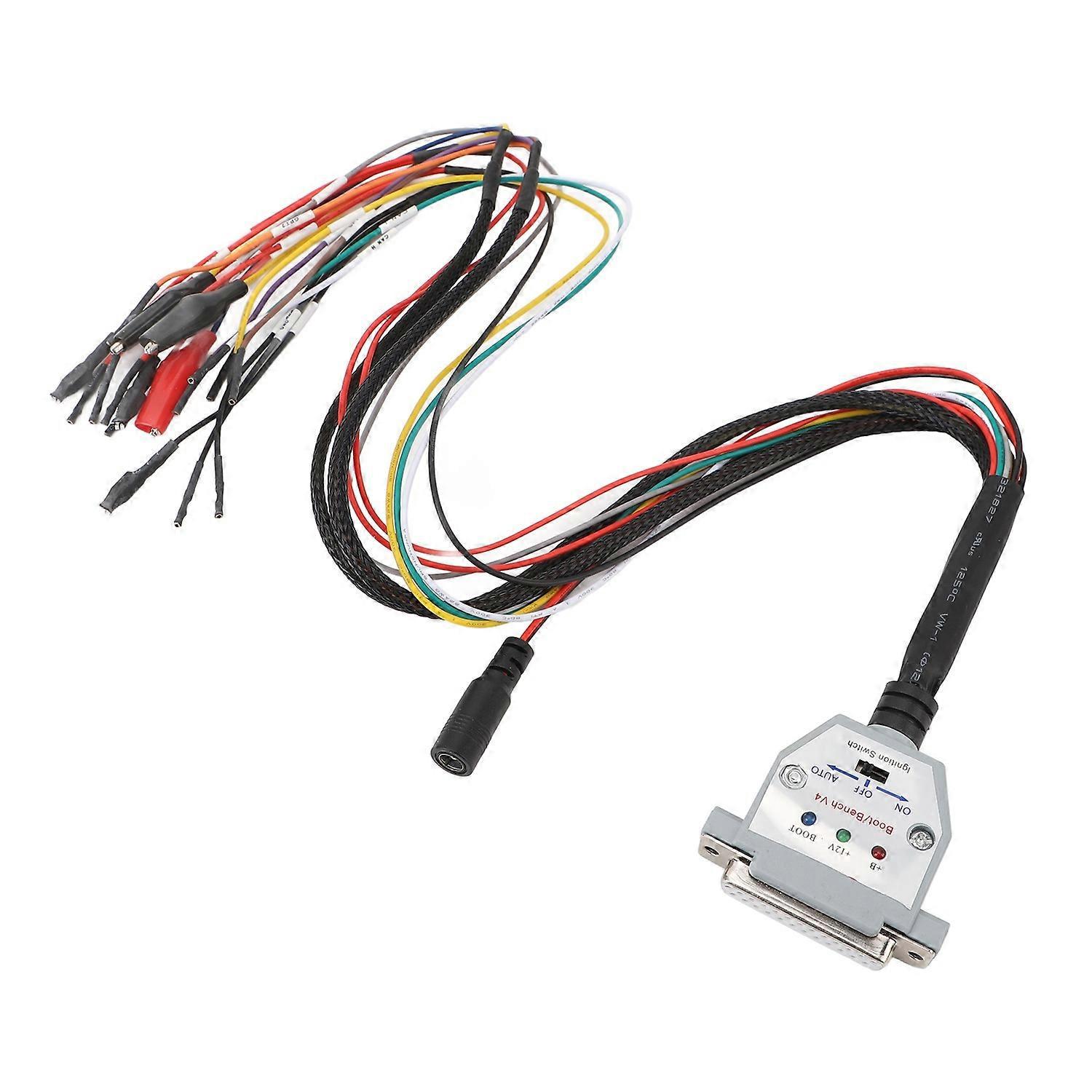 3 Led-leuchten, Kofferraum-bench-kabel Db25 Mit Schalter, Ecu-bench-pinbelegungskabel Für Sm2 Pro J2534 Vci Lesen/schreiben