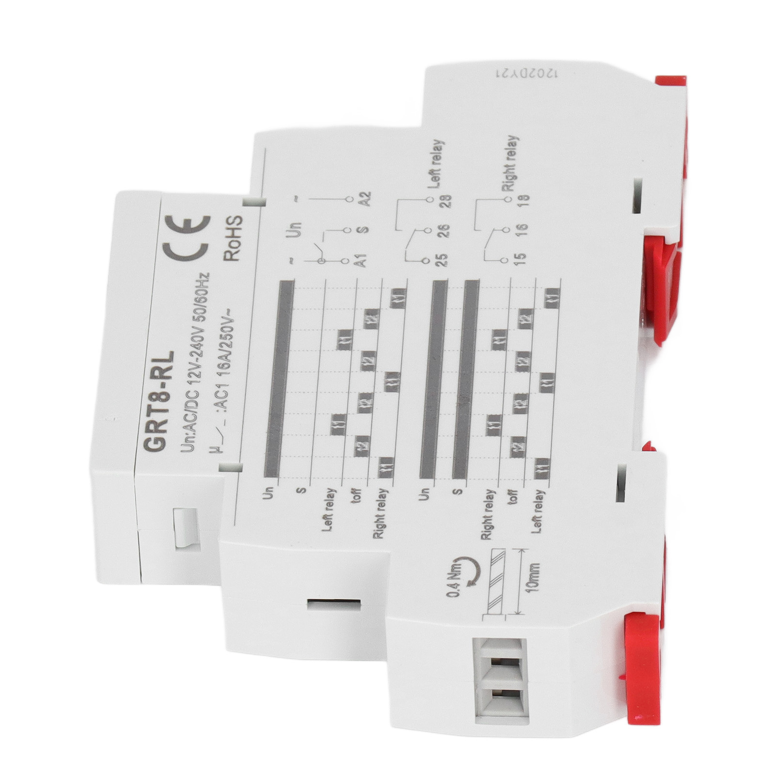 Zeitrelais Mit Wechselstrom-/gleichstrombetrieb (12–240 V, 0,1 S Bis 10 Tage) Mit Led-anzeige