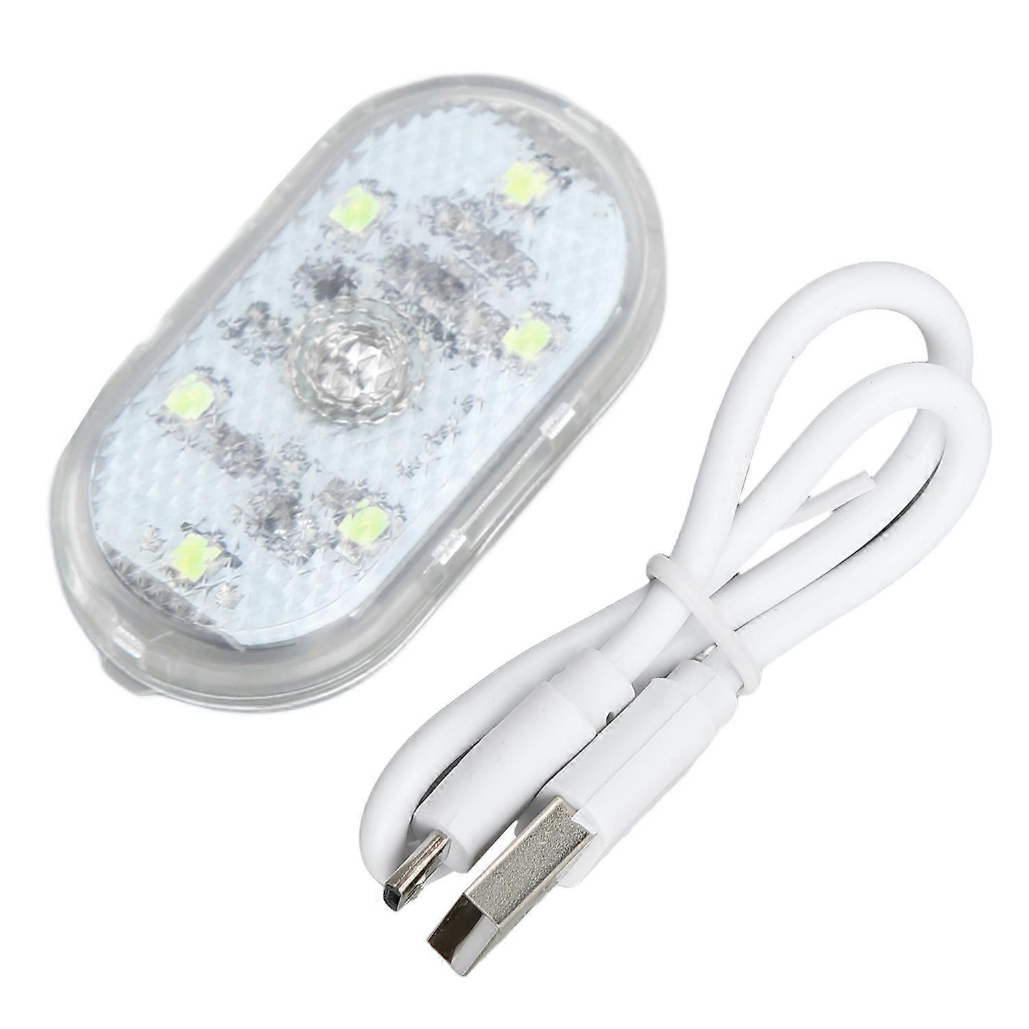 Led-autoleuchte Mit Touch-bedienung, Mini-nachtlicht Für Den Fahrzeuginnenraum, Integrierter Akku, Eisblau