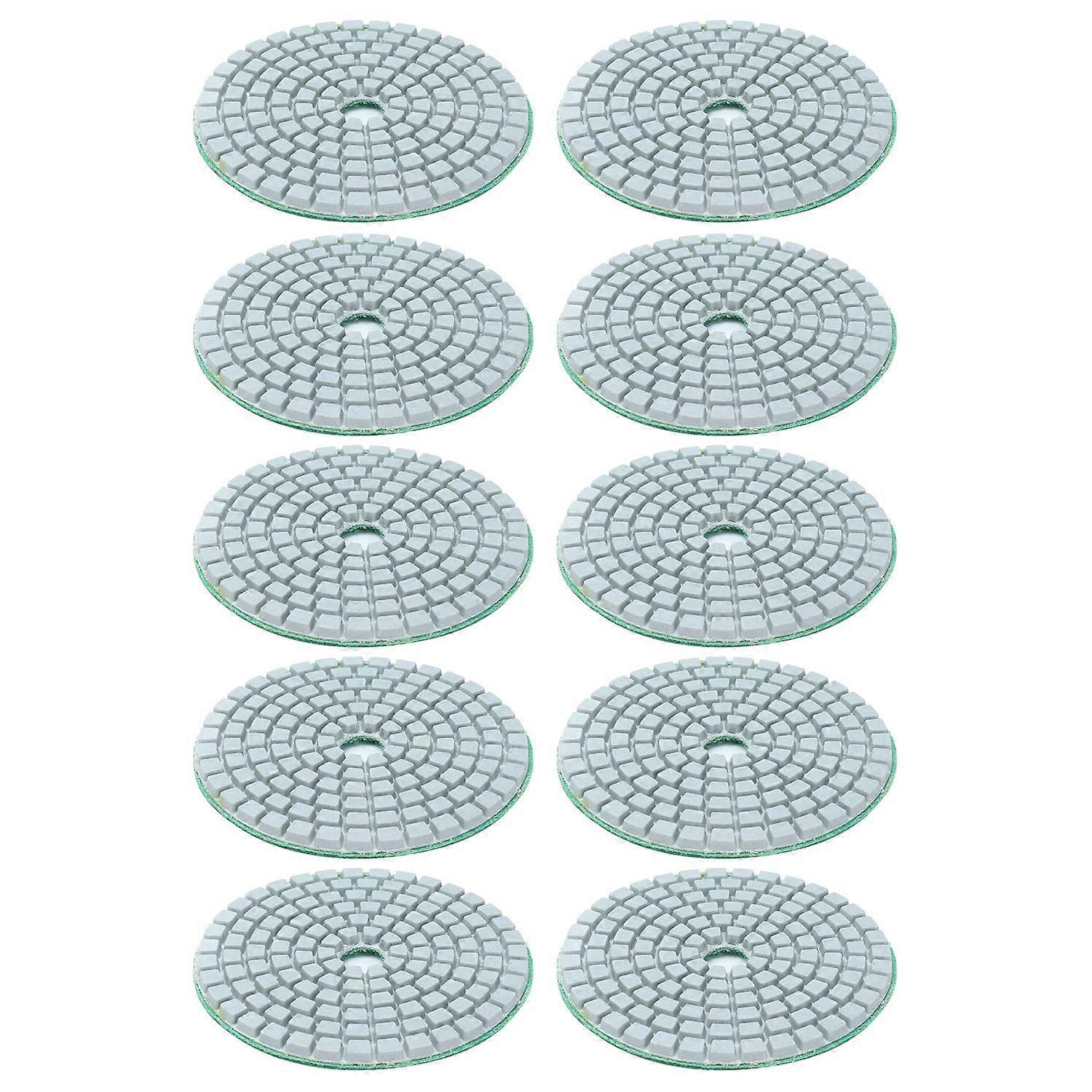 10 Stück 3-zoll-diamant-nasspolierpads, Weiche Schleifscheiben, Polierzubehör Für Granit Und Marmor 1000