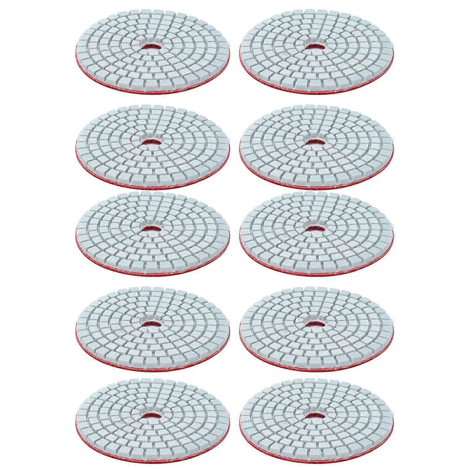 10 Stück 3-zoll-diamant-nasspolierpads, Weiche Schleifscheiben, Polierzubehör Für Granit Und Marmor, 500 G