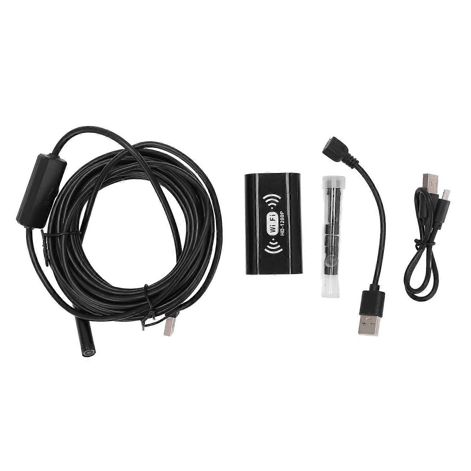F130 8mm Wlan-endoskop, Starres Kabel, Hd, Wasserdicht, Industrie-endoskop Für Computer, Smartphone, 1 M / 3