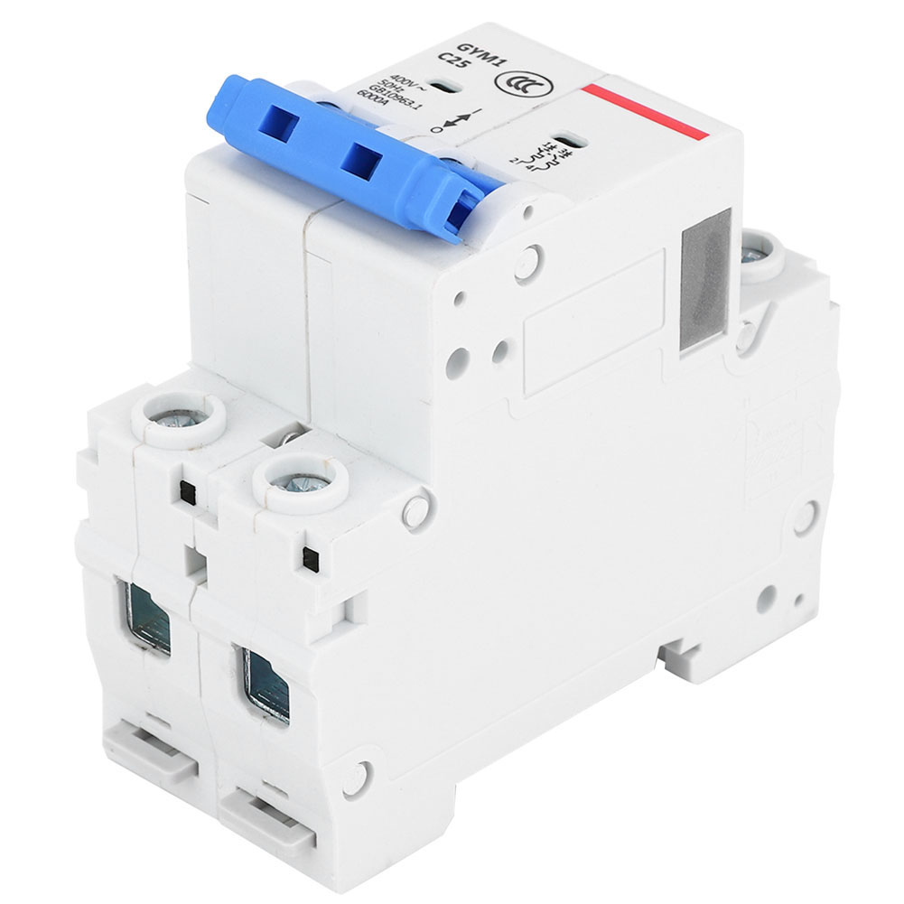 Gym1-dz47s Miniatur-leistungsschalter, 2-polig, Langlebig, Schutzart Ip20, 400 V Ac, 25 A
