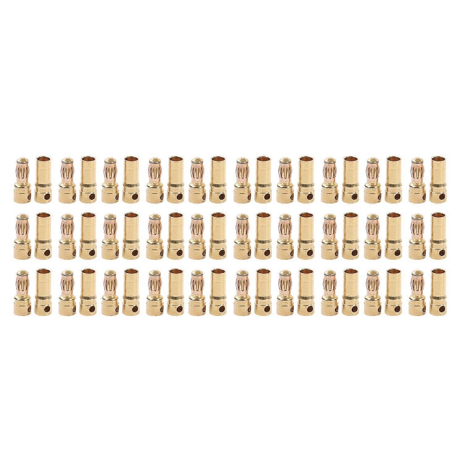 30 Paar Bananenstecker, Vergoldet, Korrosionsbeständig, Messing, Männlich/weiblich