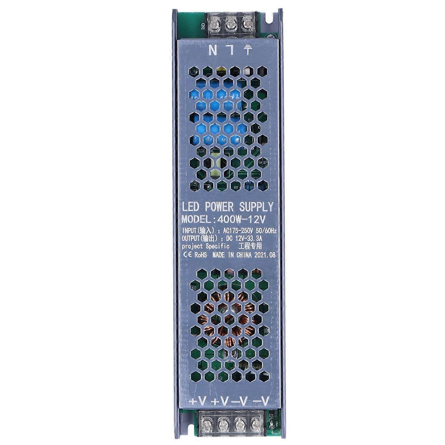 Led-schaltnetzteil-treiber, Magnetischer Lichttransformator, Schwarz, Lange Leiste, 400 W, Ac 175–250 V