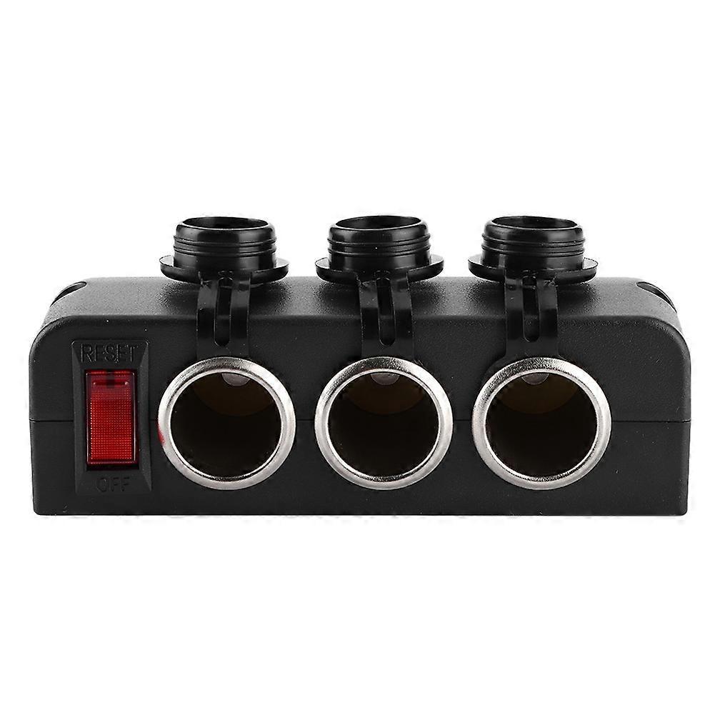 1224v Zigarettenanzünder-adapter Mit 3 Anschlüssen, 16a, Wasserdicht, Überlastschutz Mit Abschaltschalter