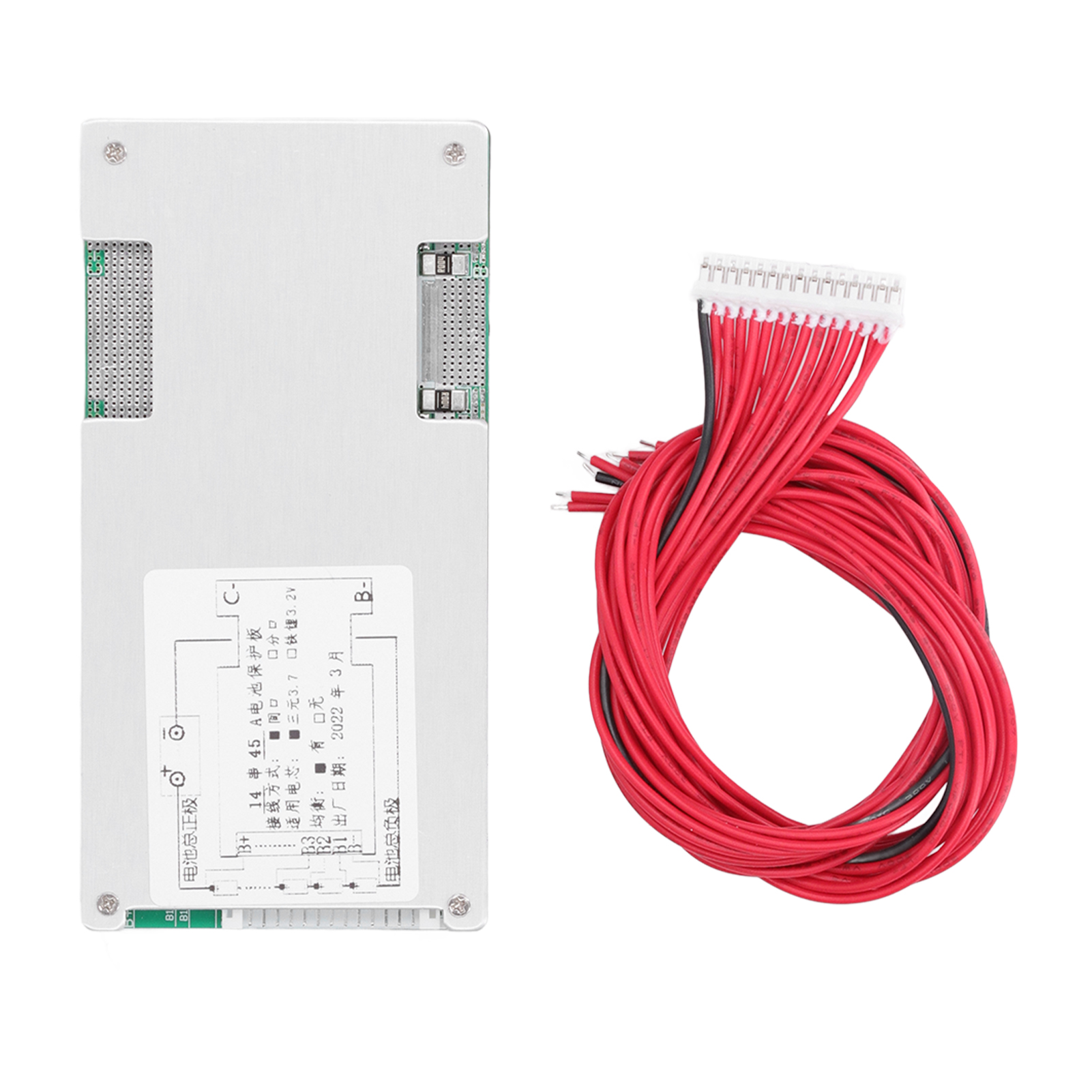 Lithium-batterie-schutzplatine Mit Schneller Wärmeableitung, 3-facher Lackschutz, 52 V, 45 A, 5 W
