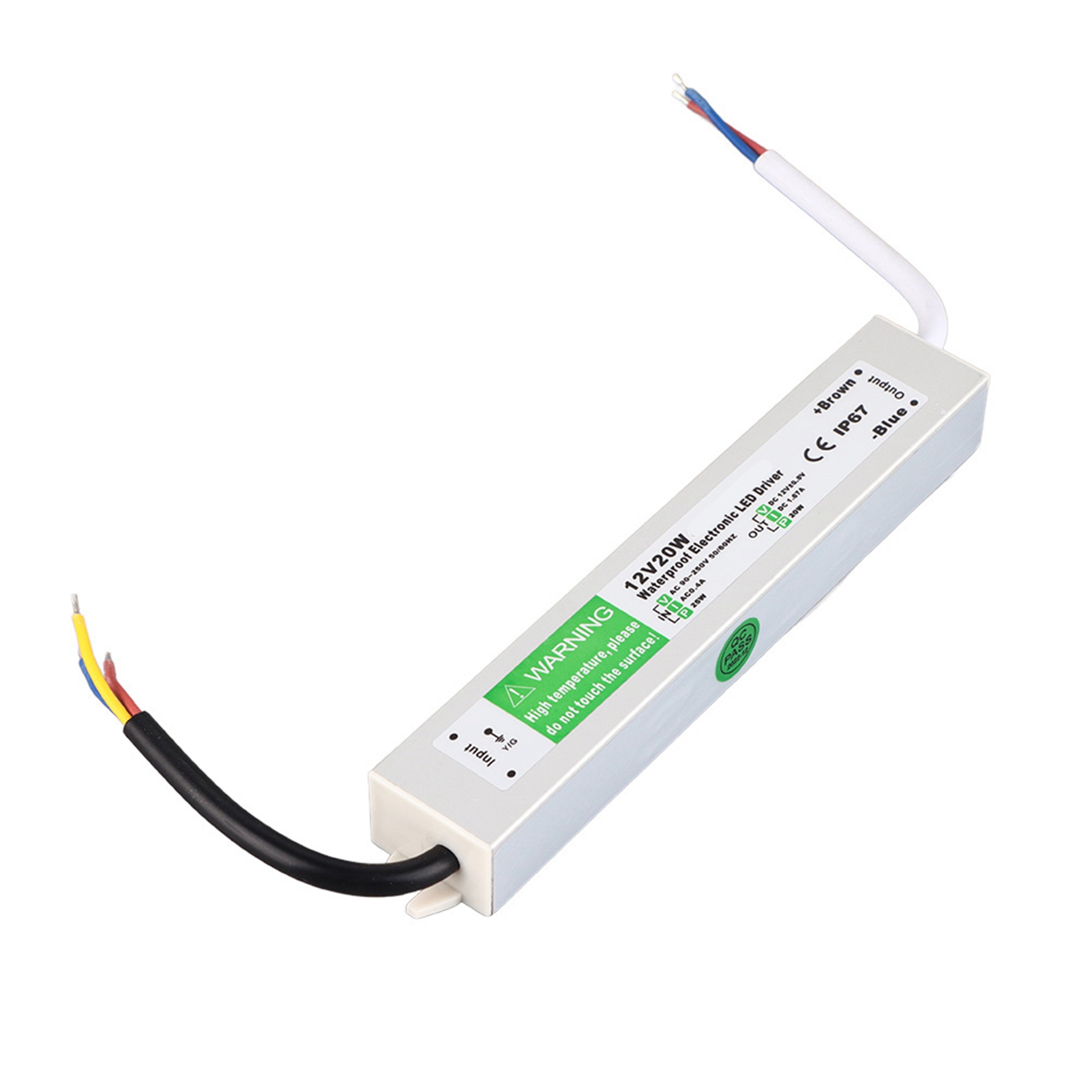 12v 20w Wasserdichtes Led-netzteil Für Den Außenbereich, Led-treiber, Schalter, Netzteil, Elektrische Bauteile