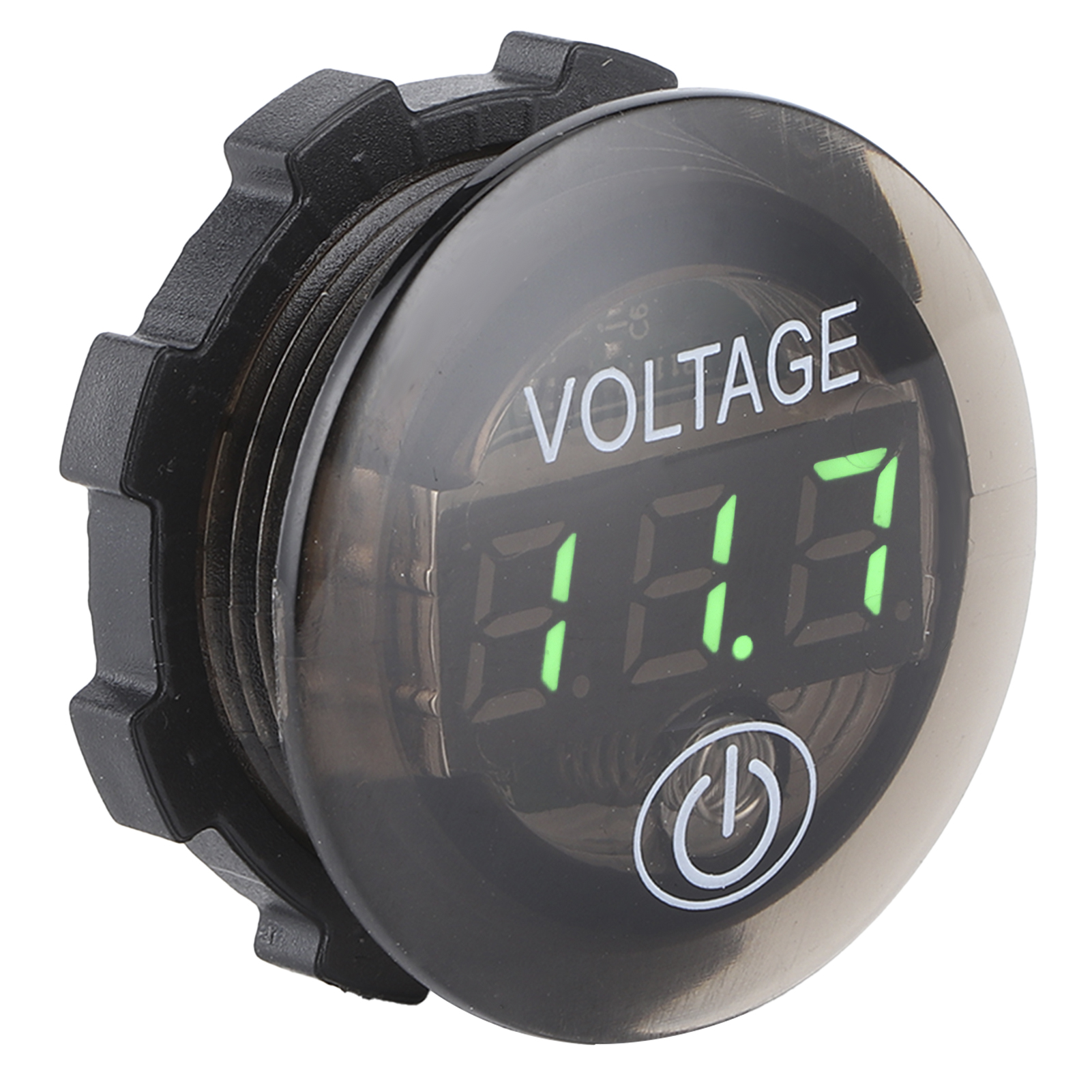 Universelles Led-digitalvoltmeter Für Gleichstrom (12–24 V) Mit Berührungsschalter, Grün