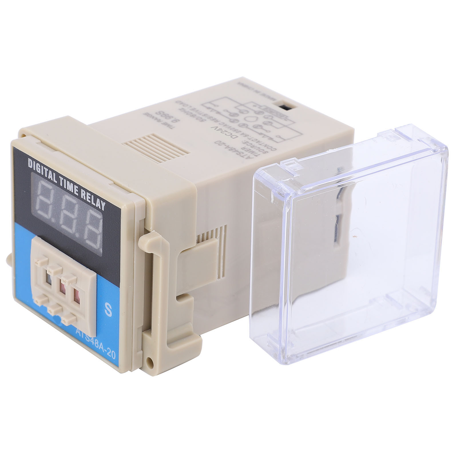 Zeitrelais Mit Digitaler Led-anzeige, Einstellbarer Zyklusverzögerungsbereich 0,1 S – 99,9 S, Ats48a-20dc24v