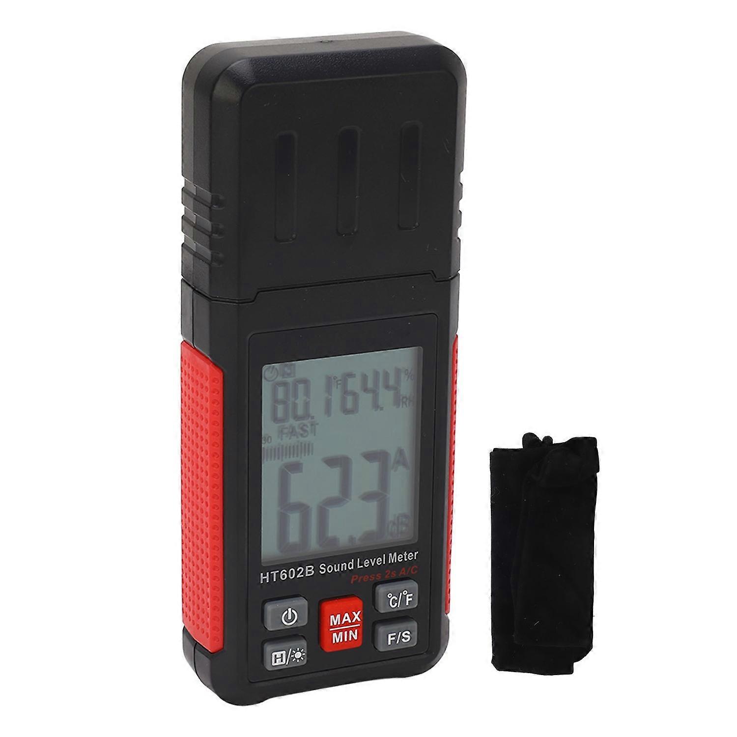 Dezibelmesser 3-in-1 Multifunktionsgerät Mit Großem, Hintergrundbeleuchtetem Lcd-bildschirm Und Digitalem Schallpegelmesser