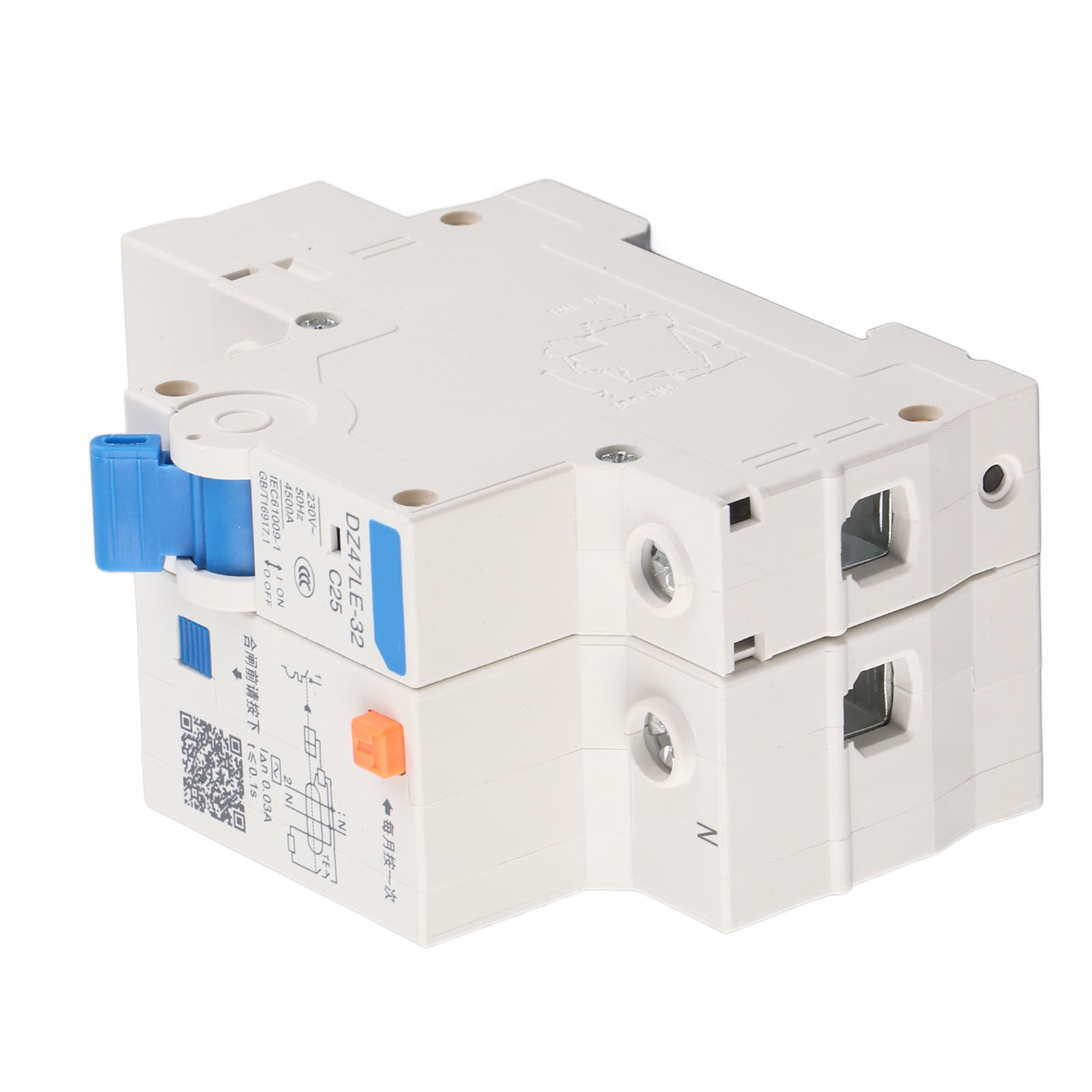 Dz47le 32 1p+n C25 Fehlerstromschutzschalter 230 V 25 A