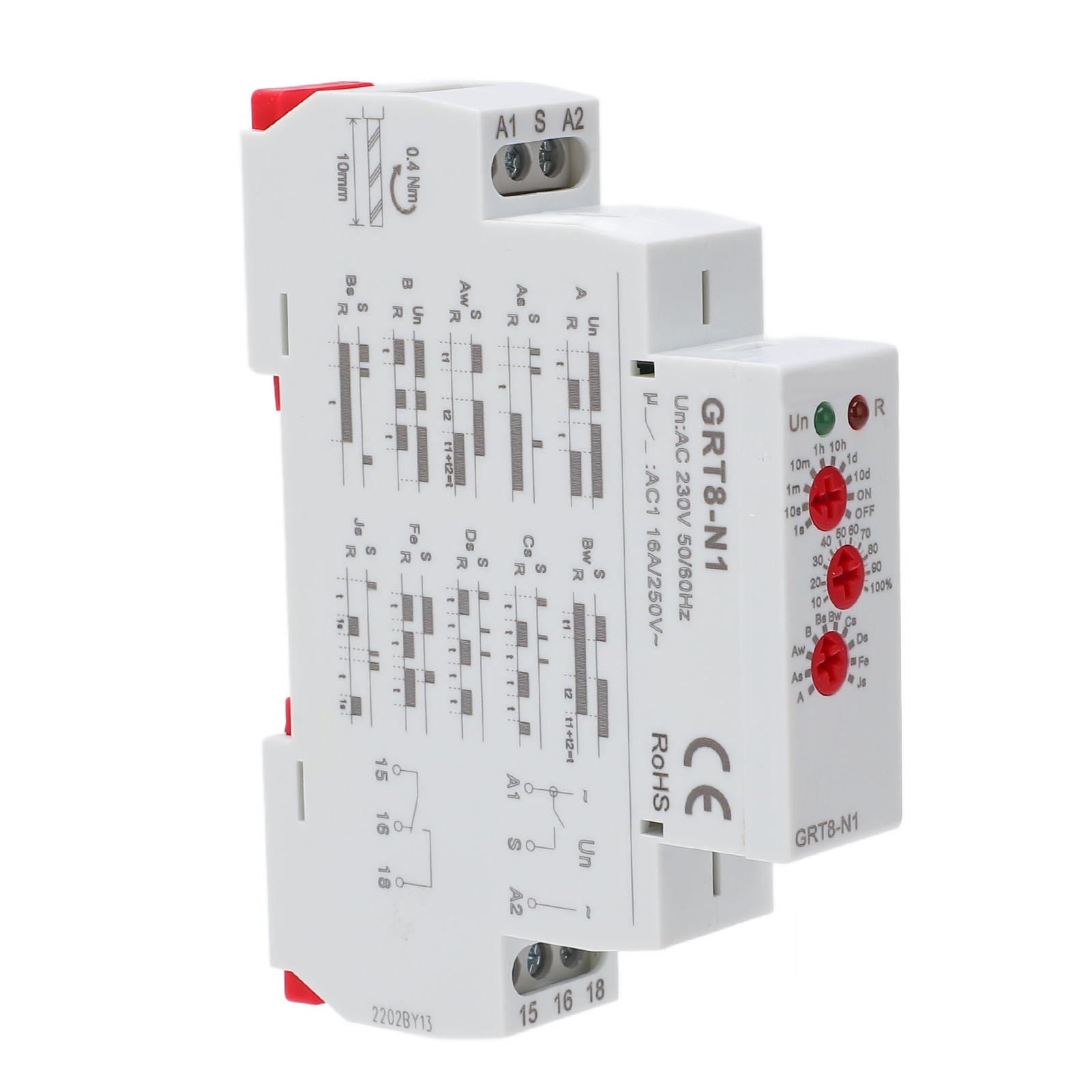 Zeitrelais-verzögerungs-timer-controller Mit Einstellbarem Steuerschalter, 230 V Wechselstrom, Mit Led-anzeige