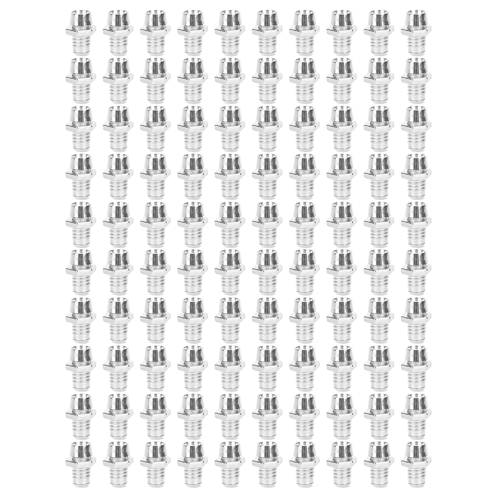 100er-set Led-fassungen, Verchromt, 3 Mm, Aus Kunststoff, Für Leuchtdioden, Lampenbirnen, Silberfarben