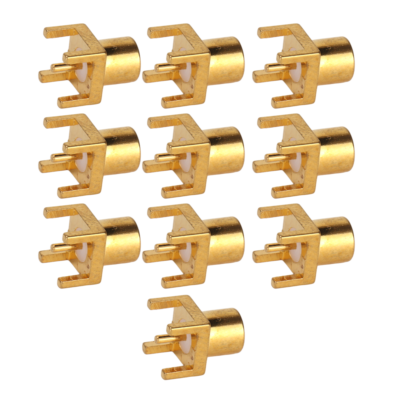 10 Stück Mcx-buchsen Für Leiterplatten, 4-polig, Weiblich, Ofc-material, 50 Ohm
